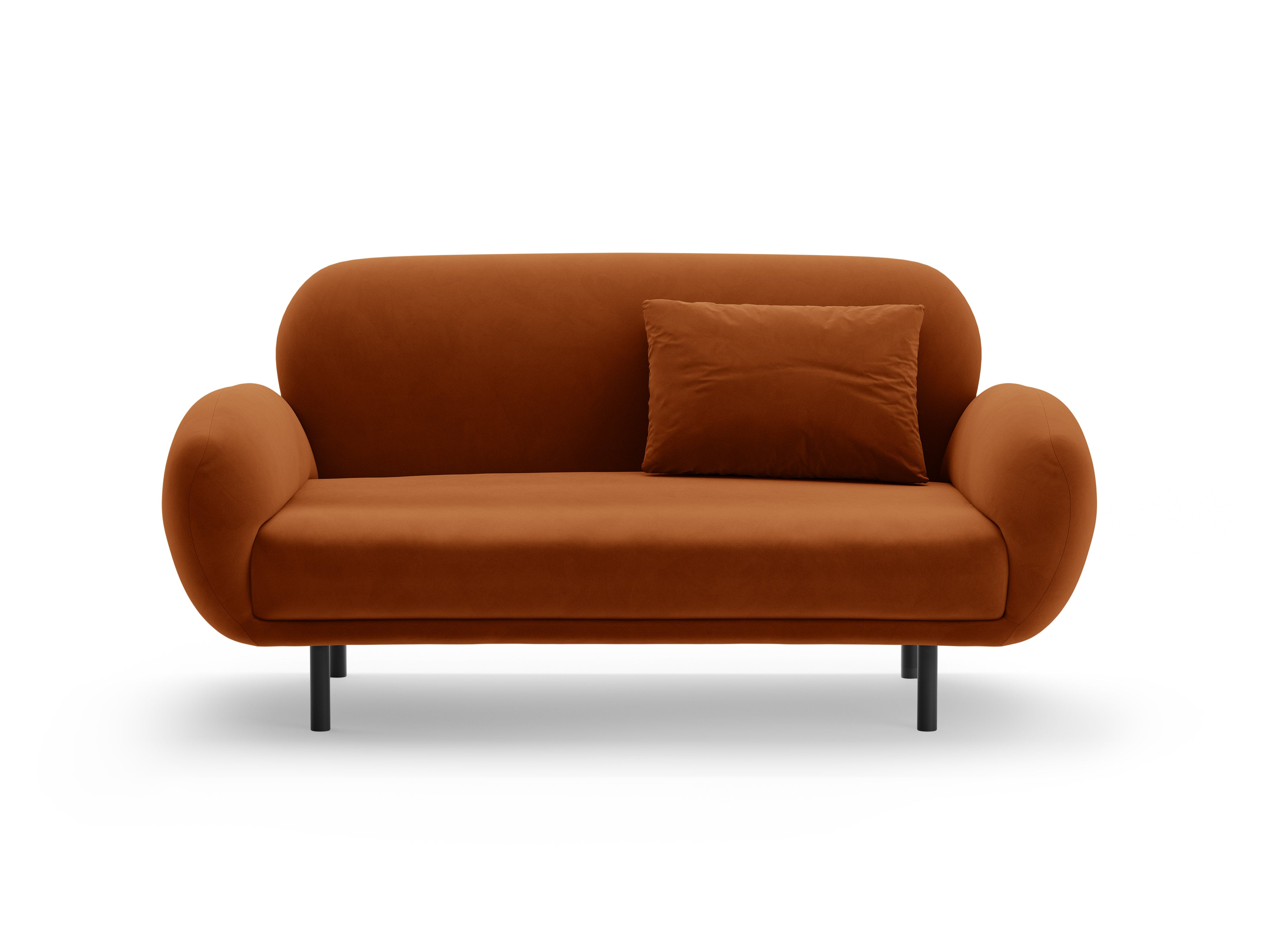 Sofa aus Samt 2-sitzig POPPY terrakotta