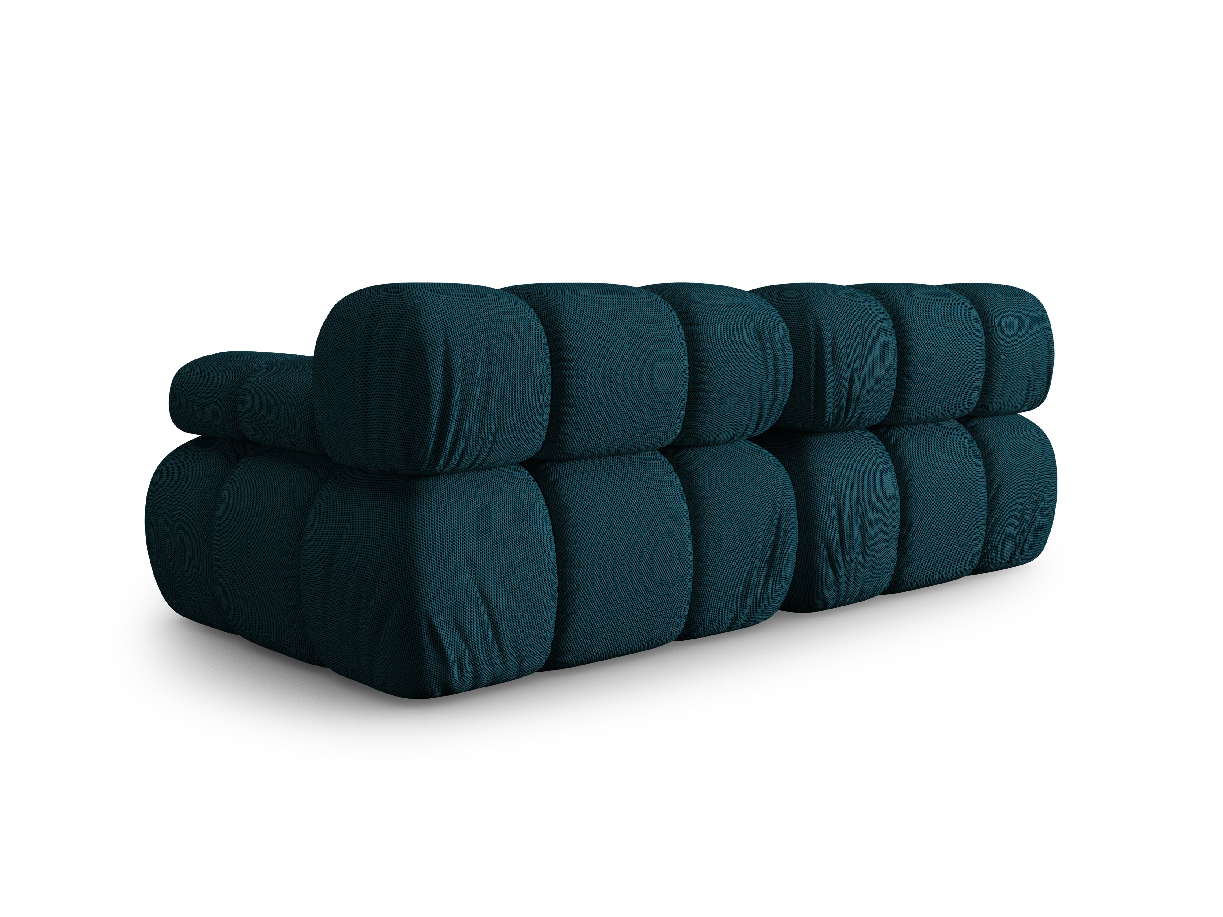 2-Seater Modular Sofa BELLIS in Sea Green 3D Fabric