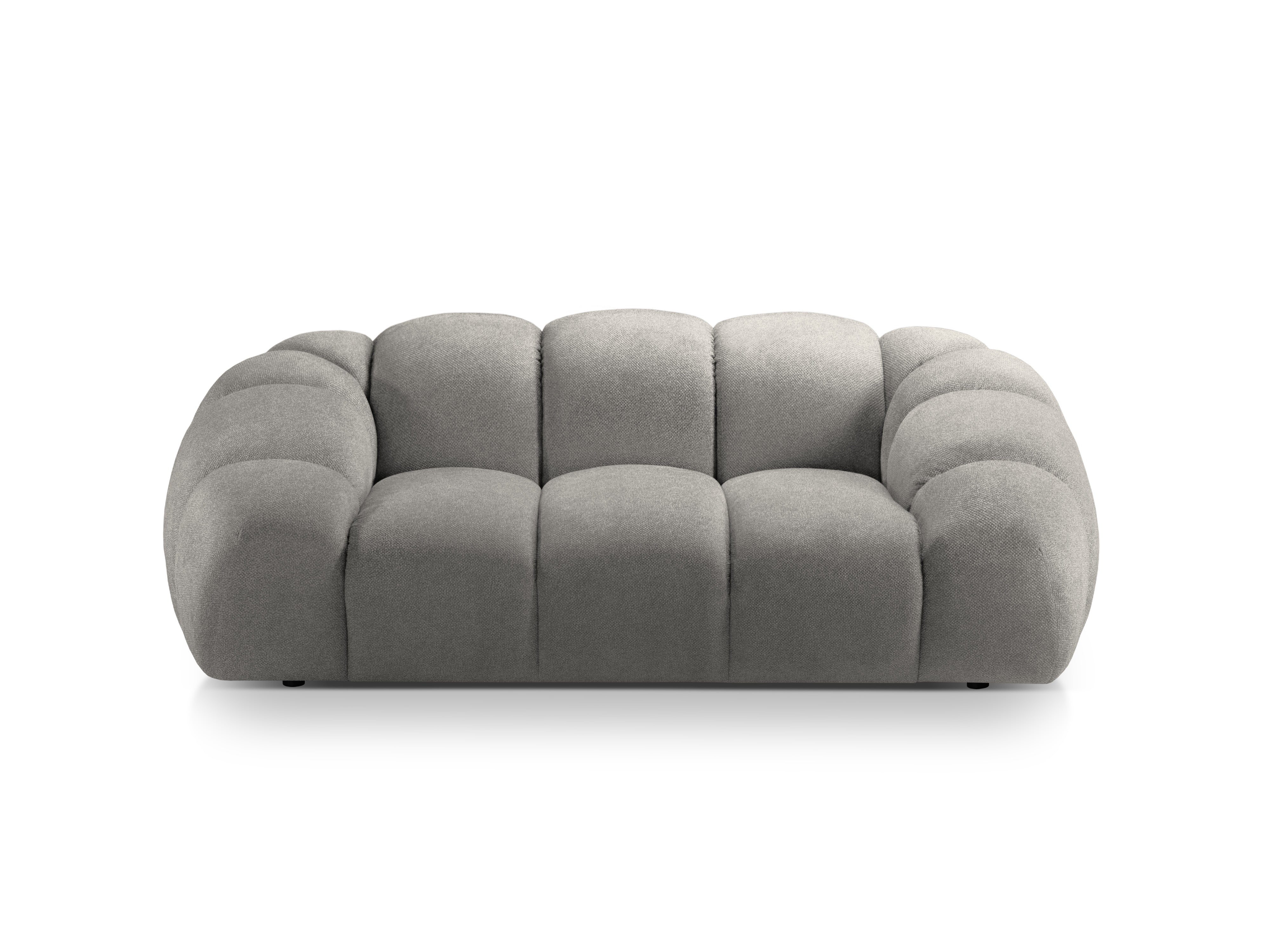 Sofa 2-Sitzer DIANA hellgrau Chenille