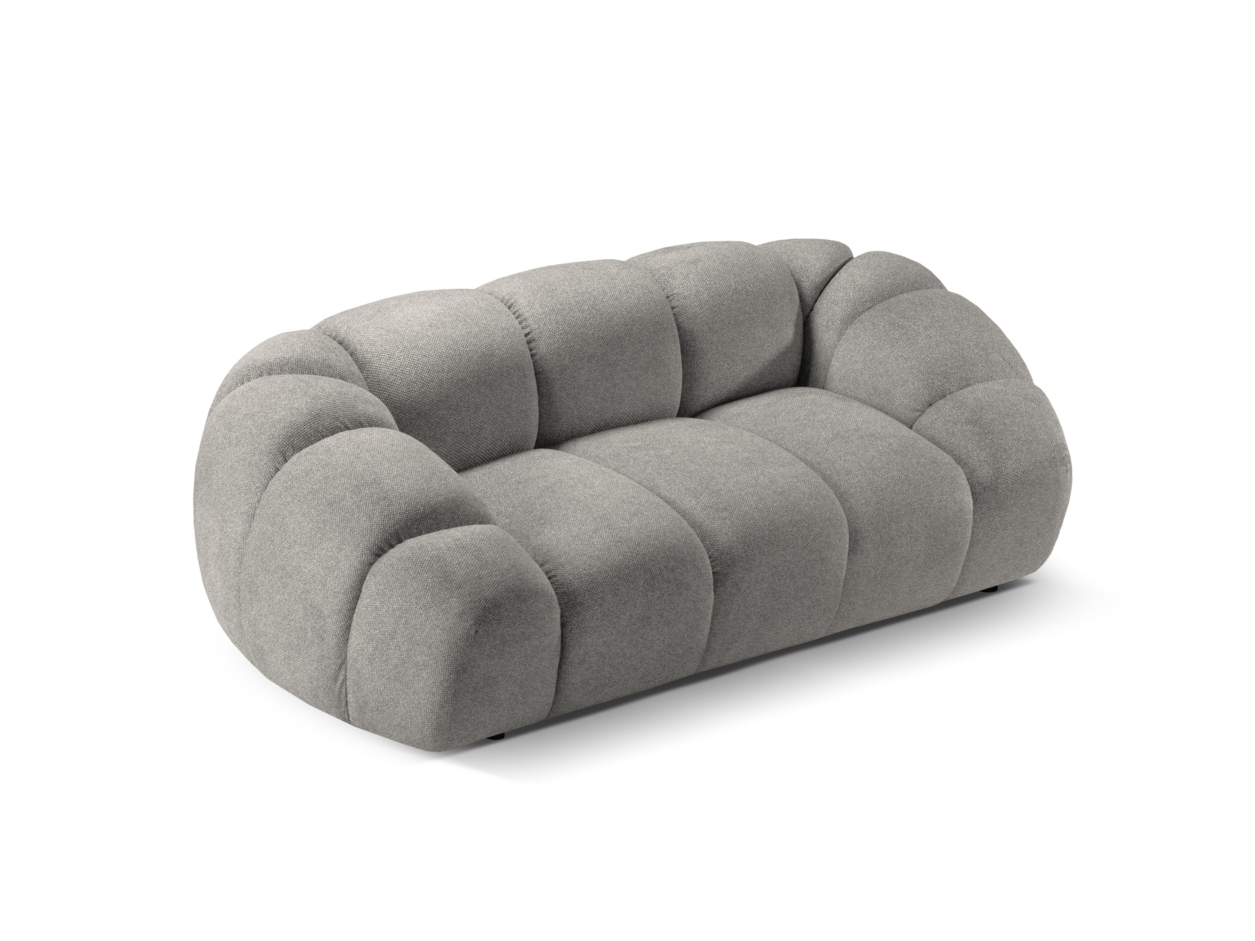 Sofa 2-Sitzer DIANA hellgrau Chenille