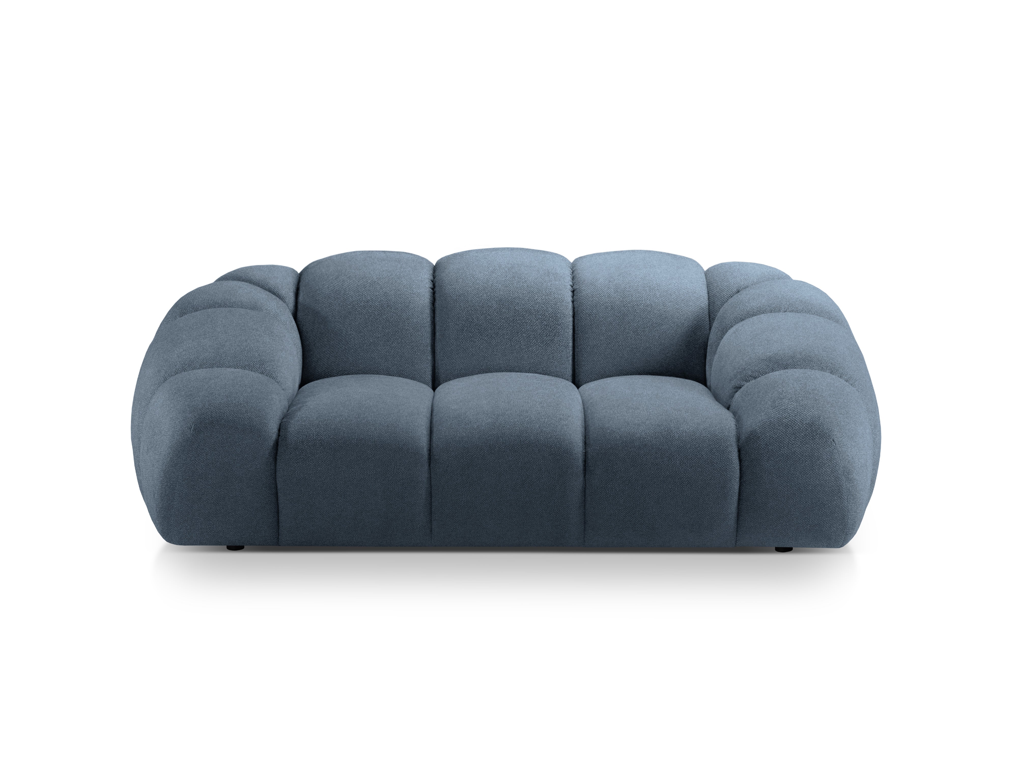 Sofa 2-Sitzer DIANA hellblaues Chenille
