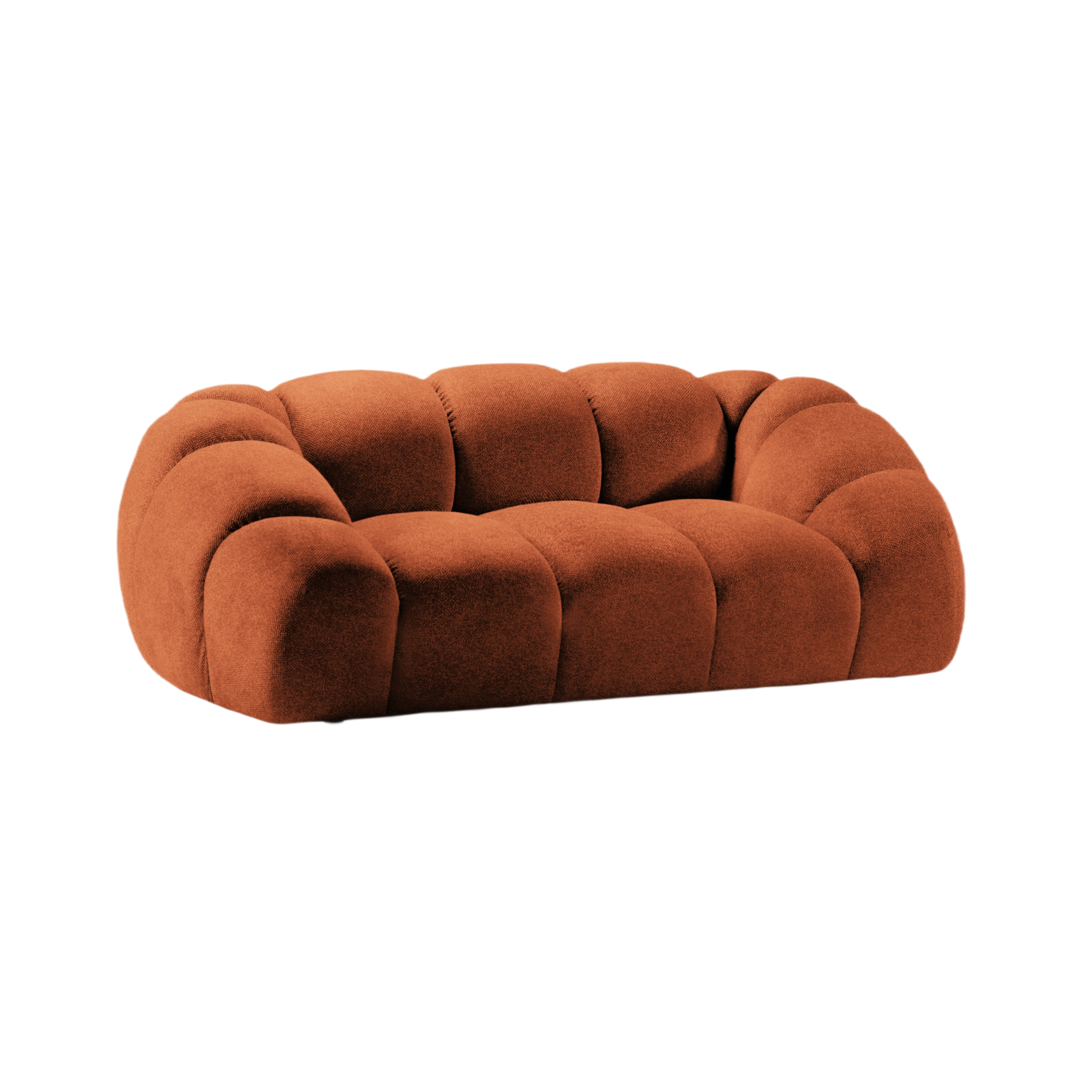 Sofa 2-sitzig DIANA terrakotta Chenille