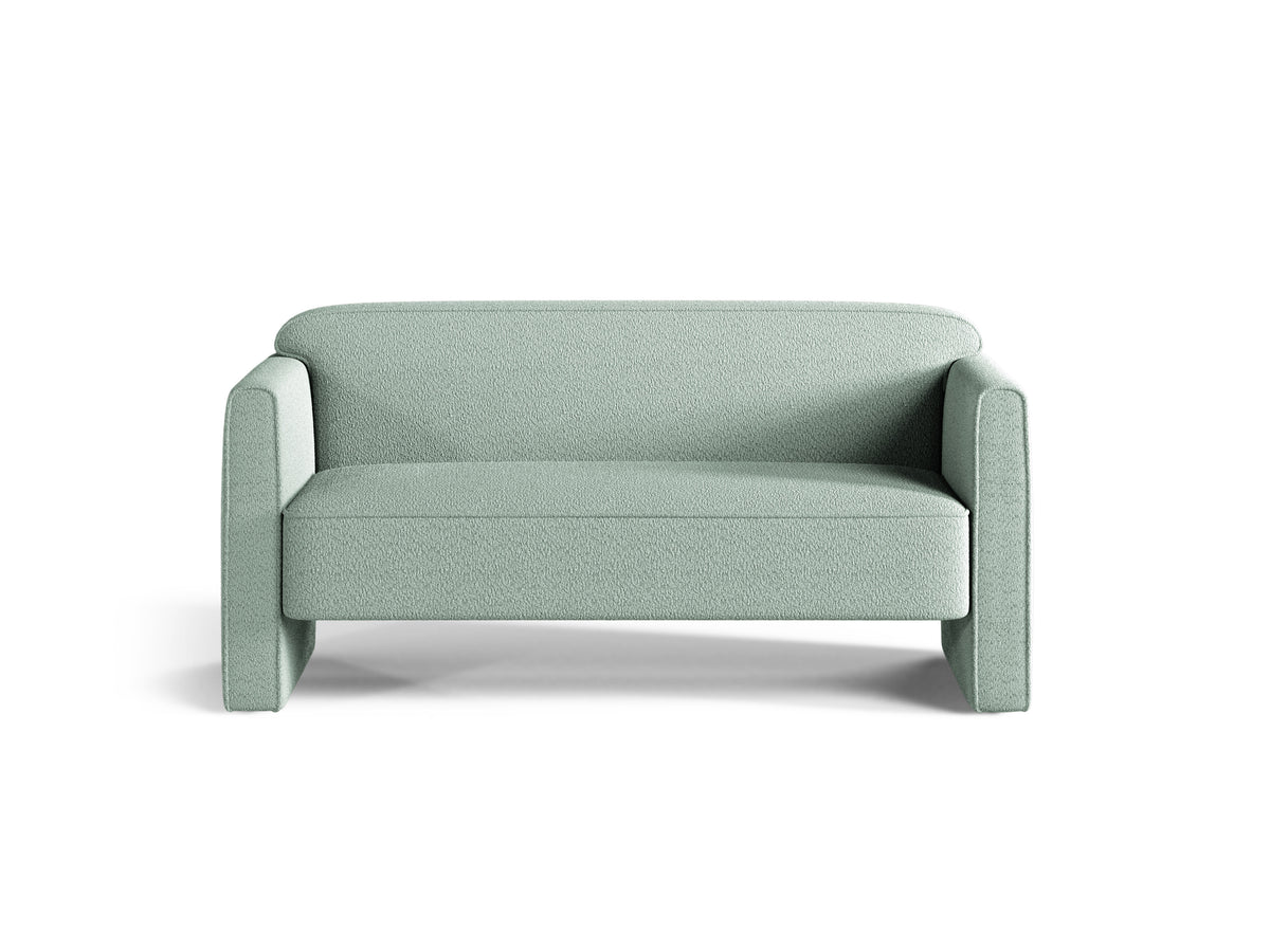 2-Seater Sofa ABBY Mint Boucle