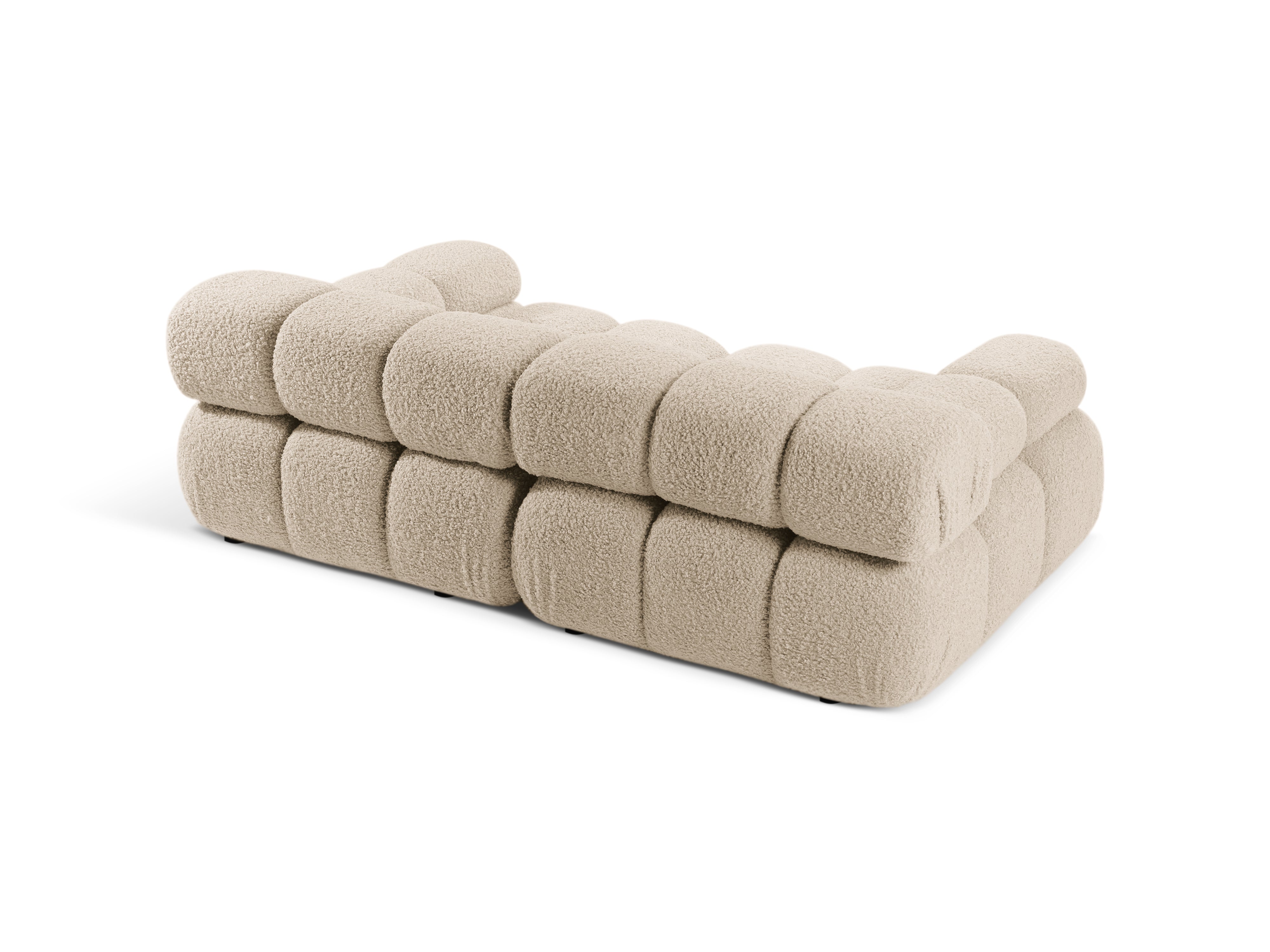 BELLIS Beige Boucle 2-Seater Modular Sofa