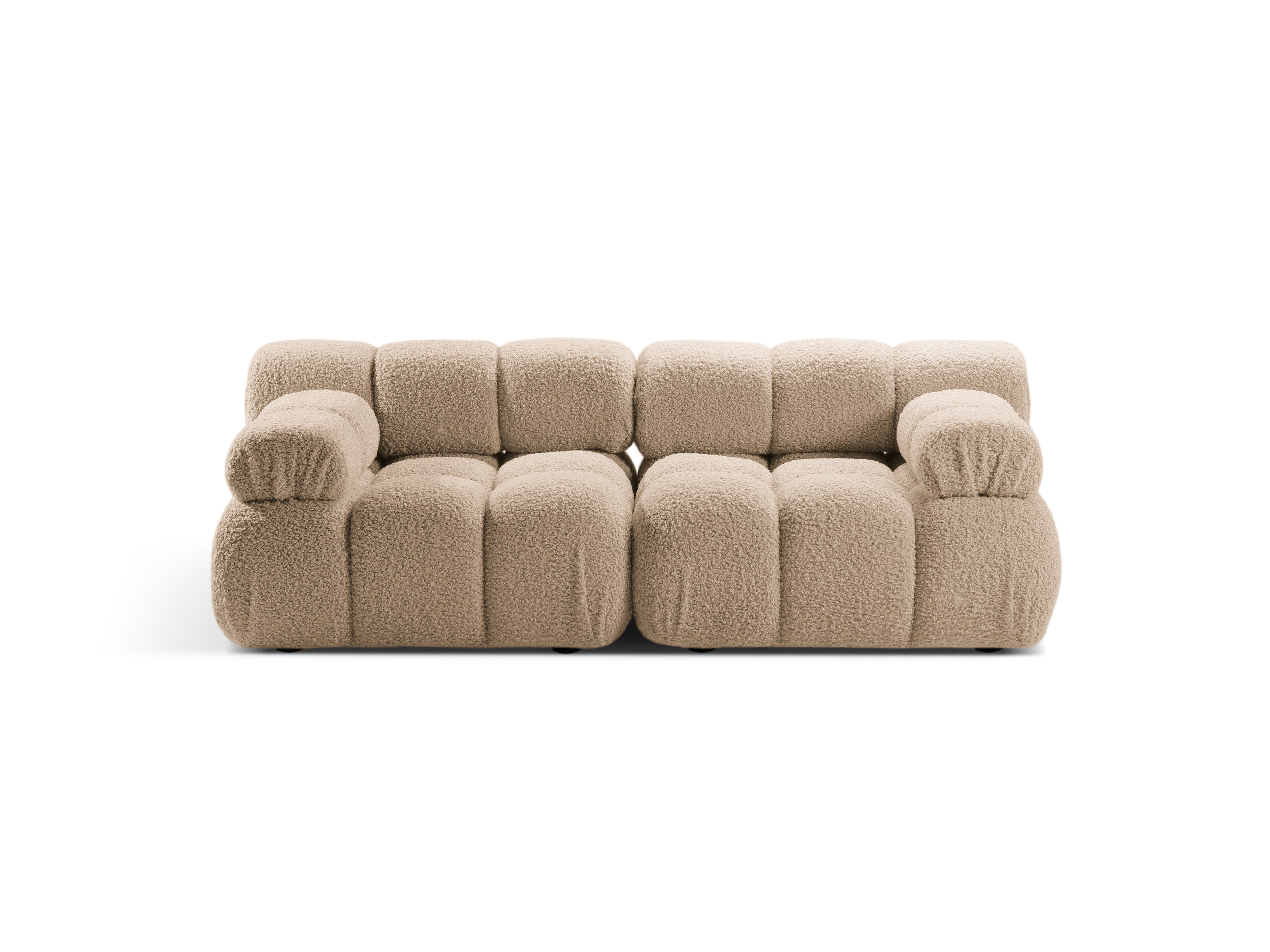 BELLIS Sand Boucle 2-Seater Modular Sofa