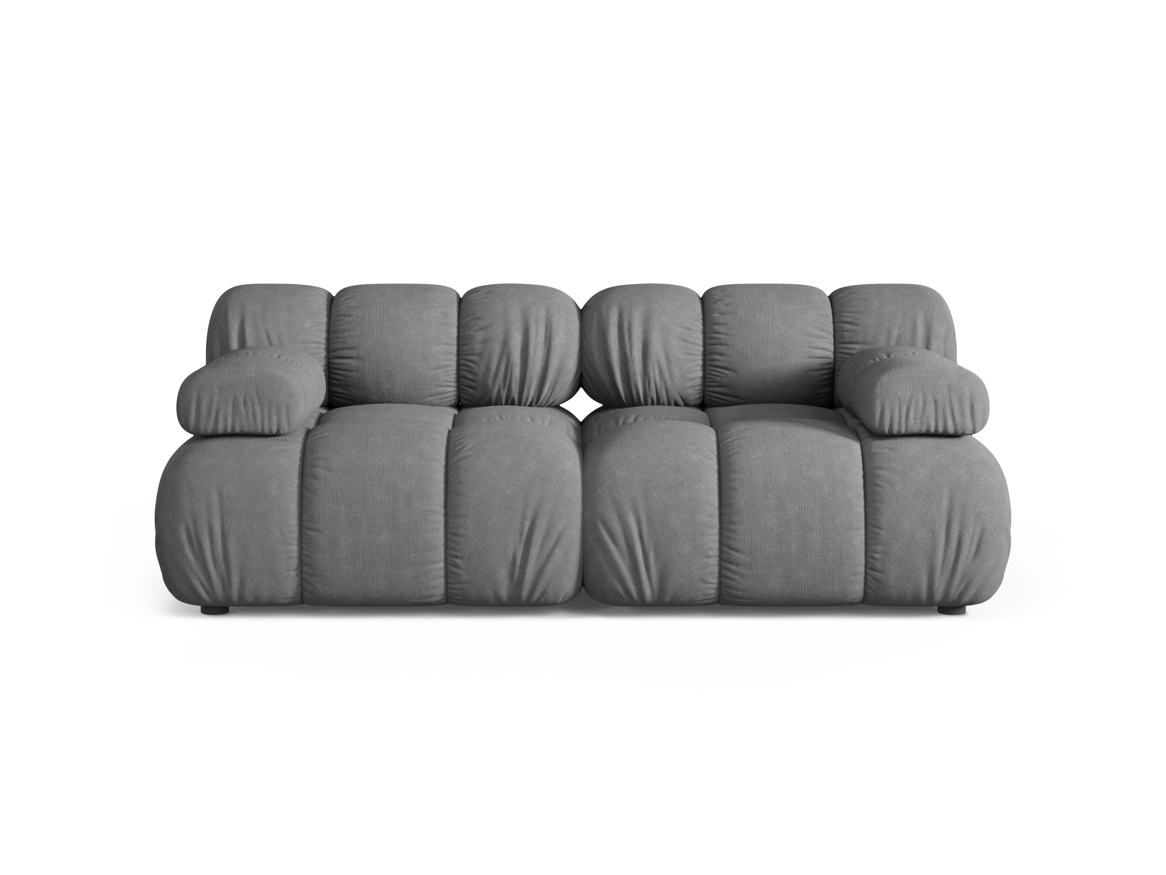 BELLIS Gray Modular 2-Seater Sofa