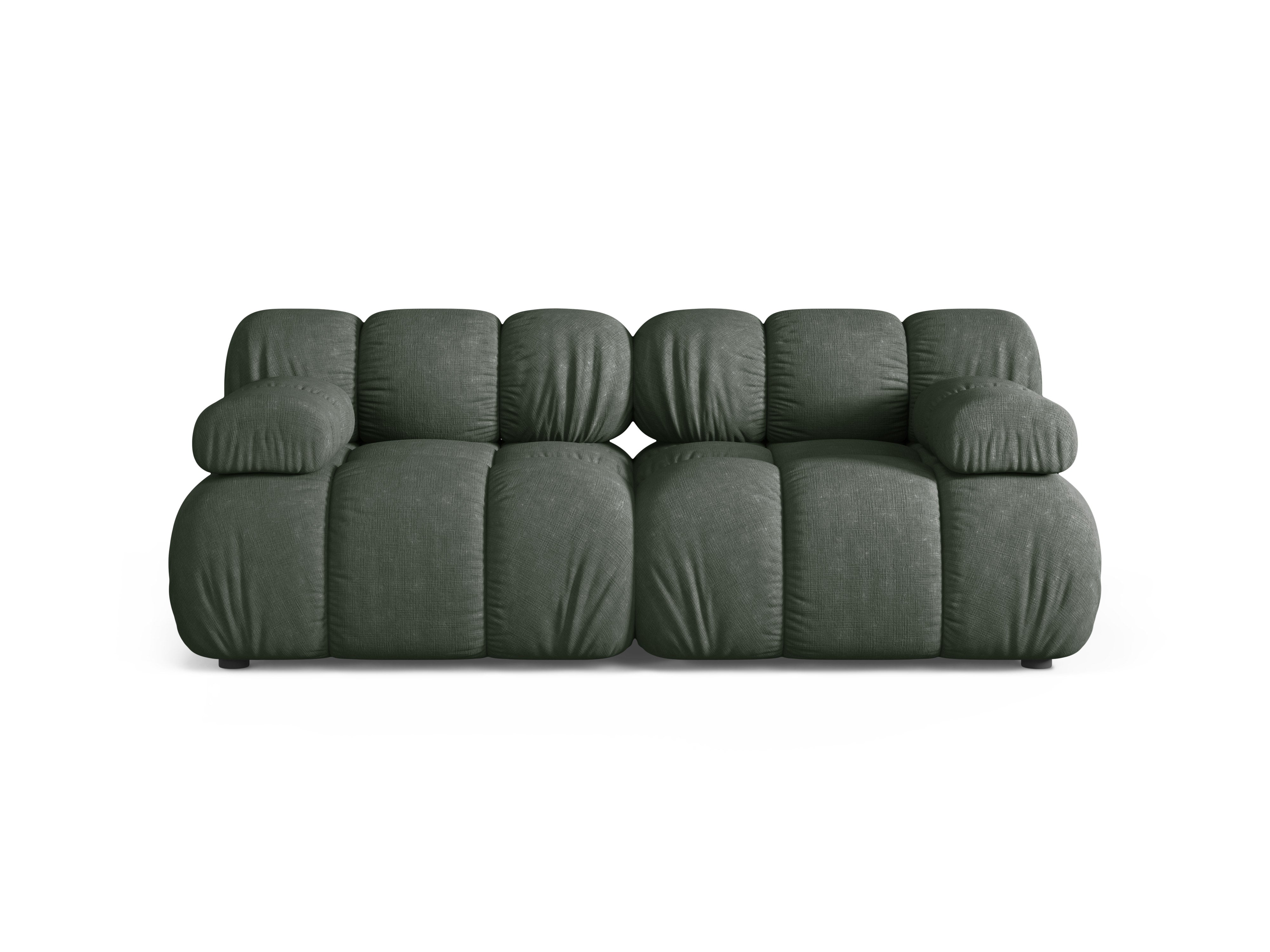 BELLIS Dark Green 2-Seater Modular Sofa