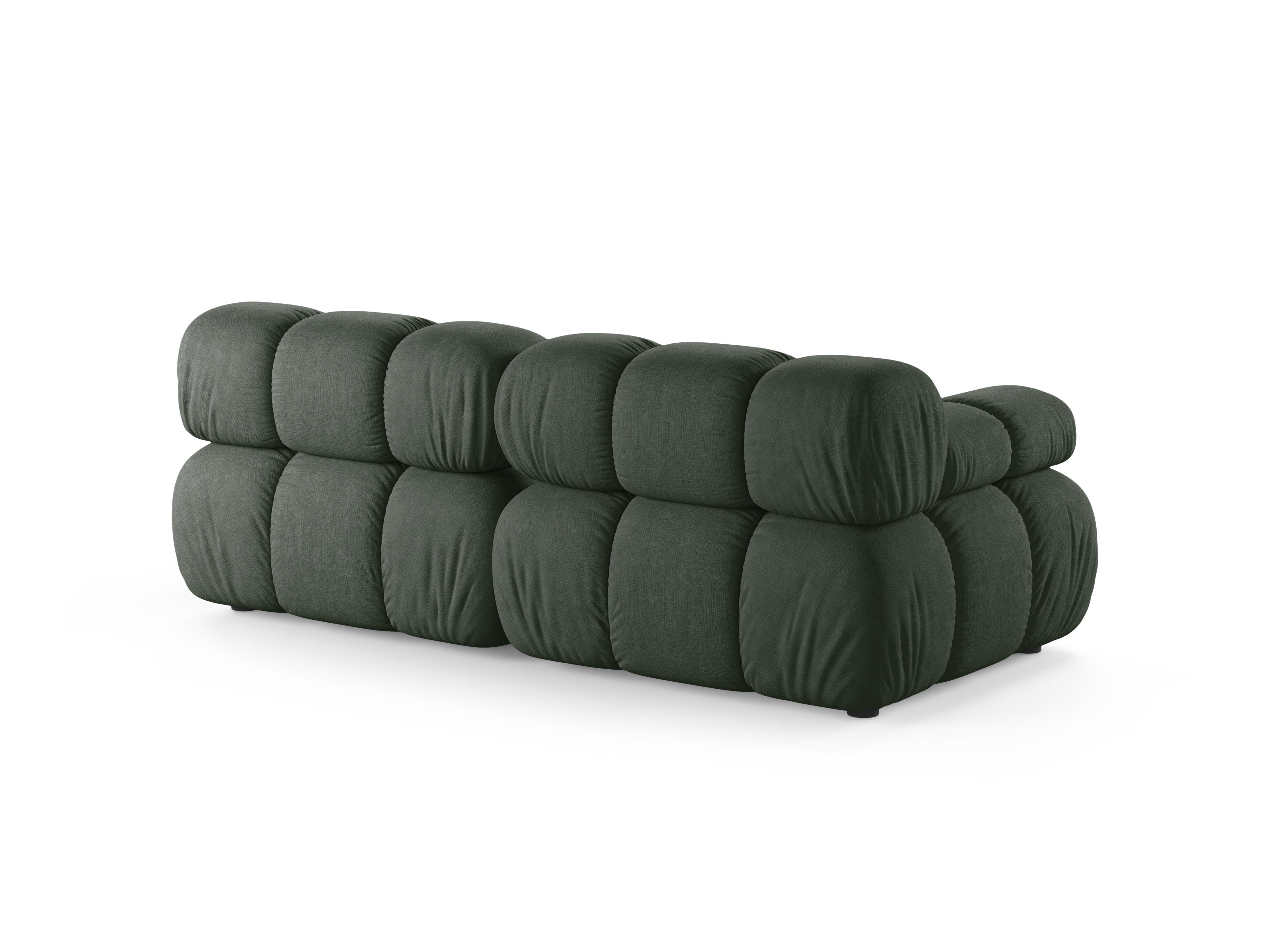 BELLIS Dark Green 2-Seater Modular Sofa