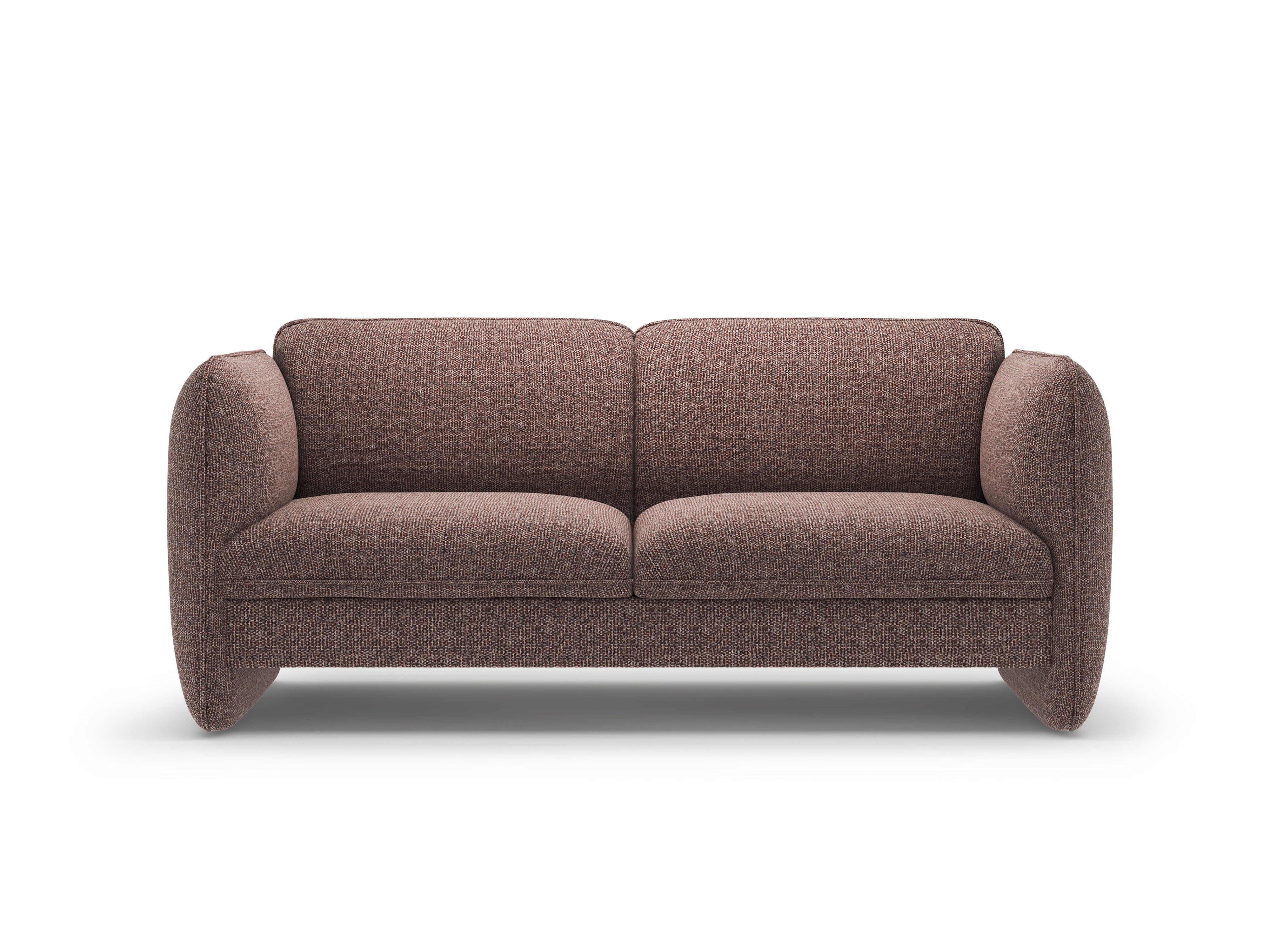 2-Seater Sofa GEORGIA in Brown Chenille
