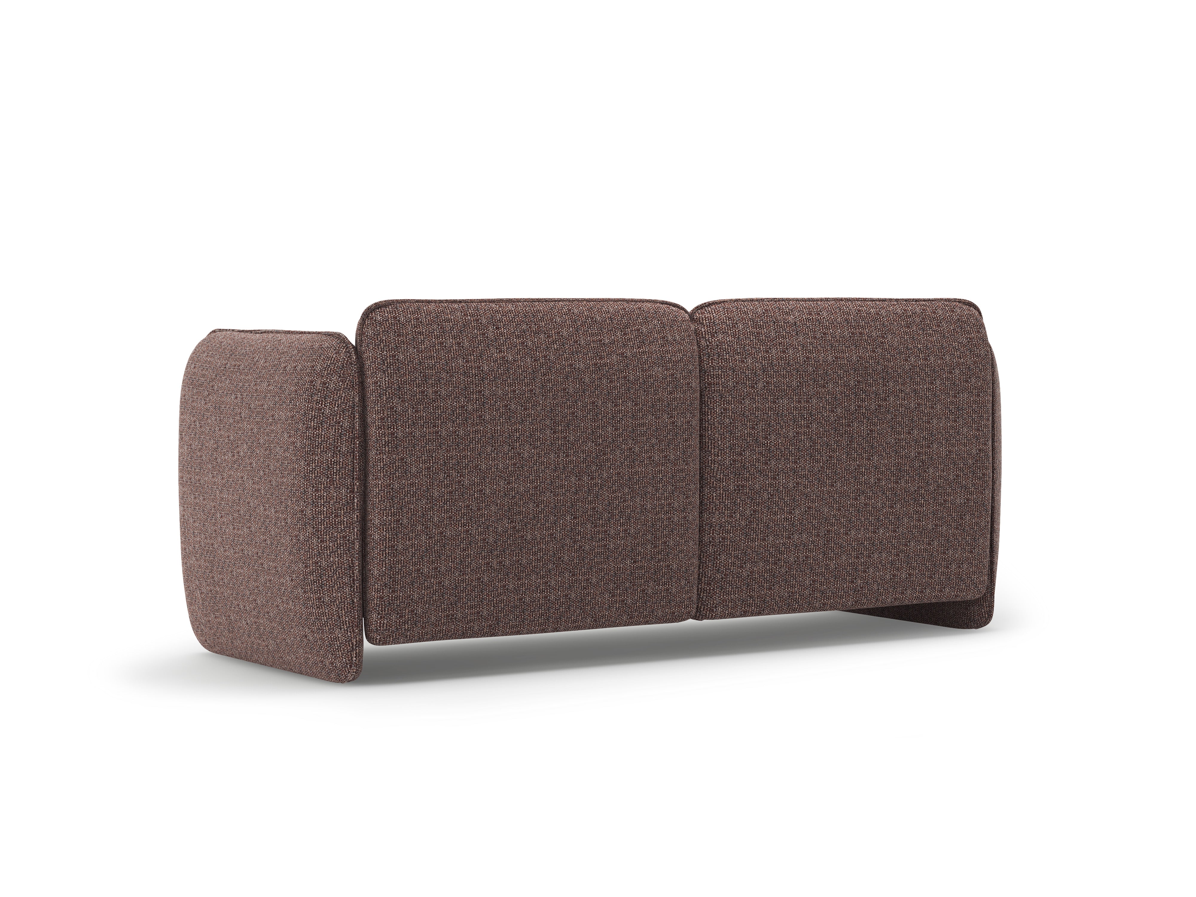 2-Seater Sofa GEORGIA in Brown Chenille