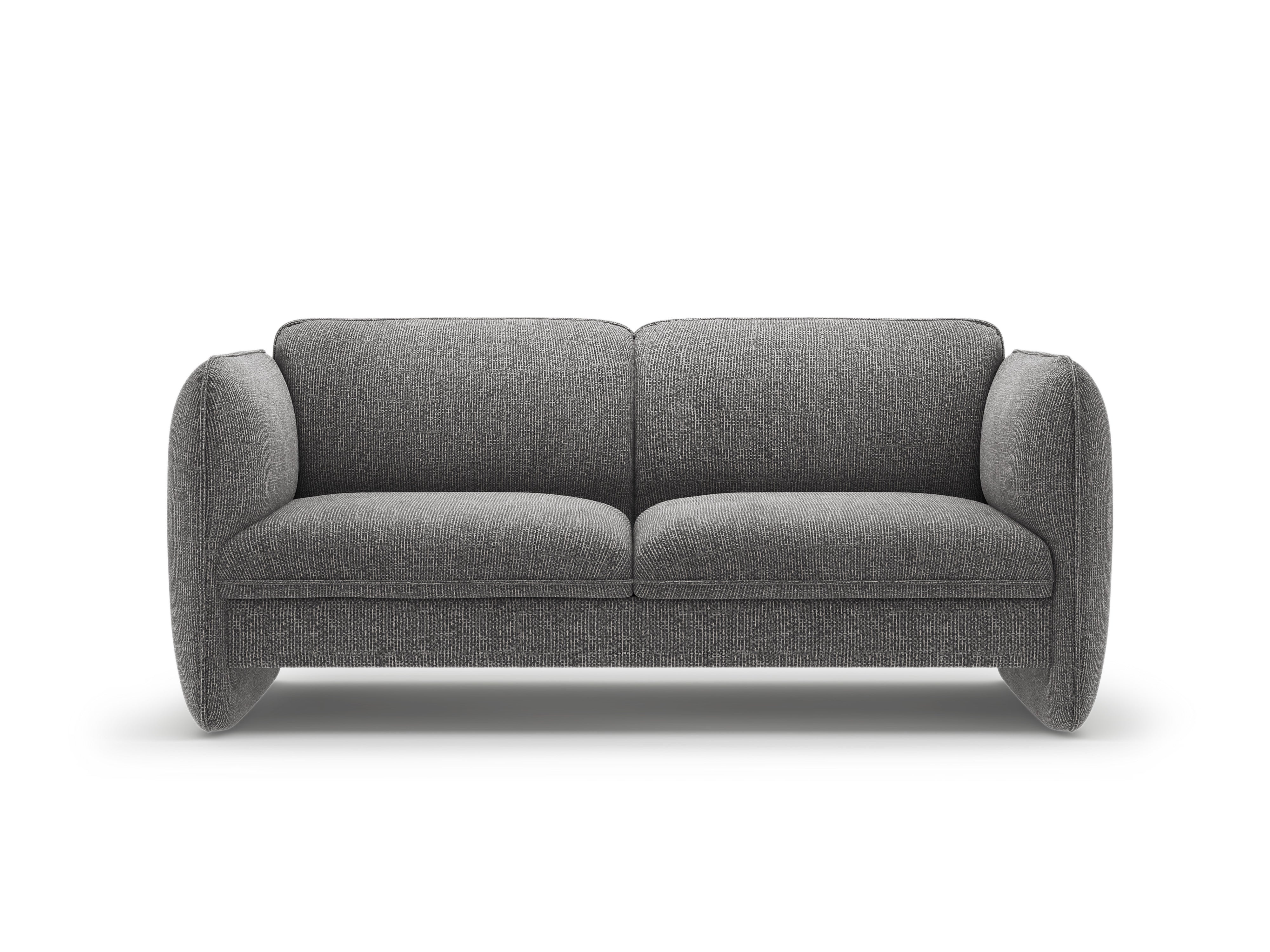 2-Seater Sofa GEORGIA Dark Gray Chenille