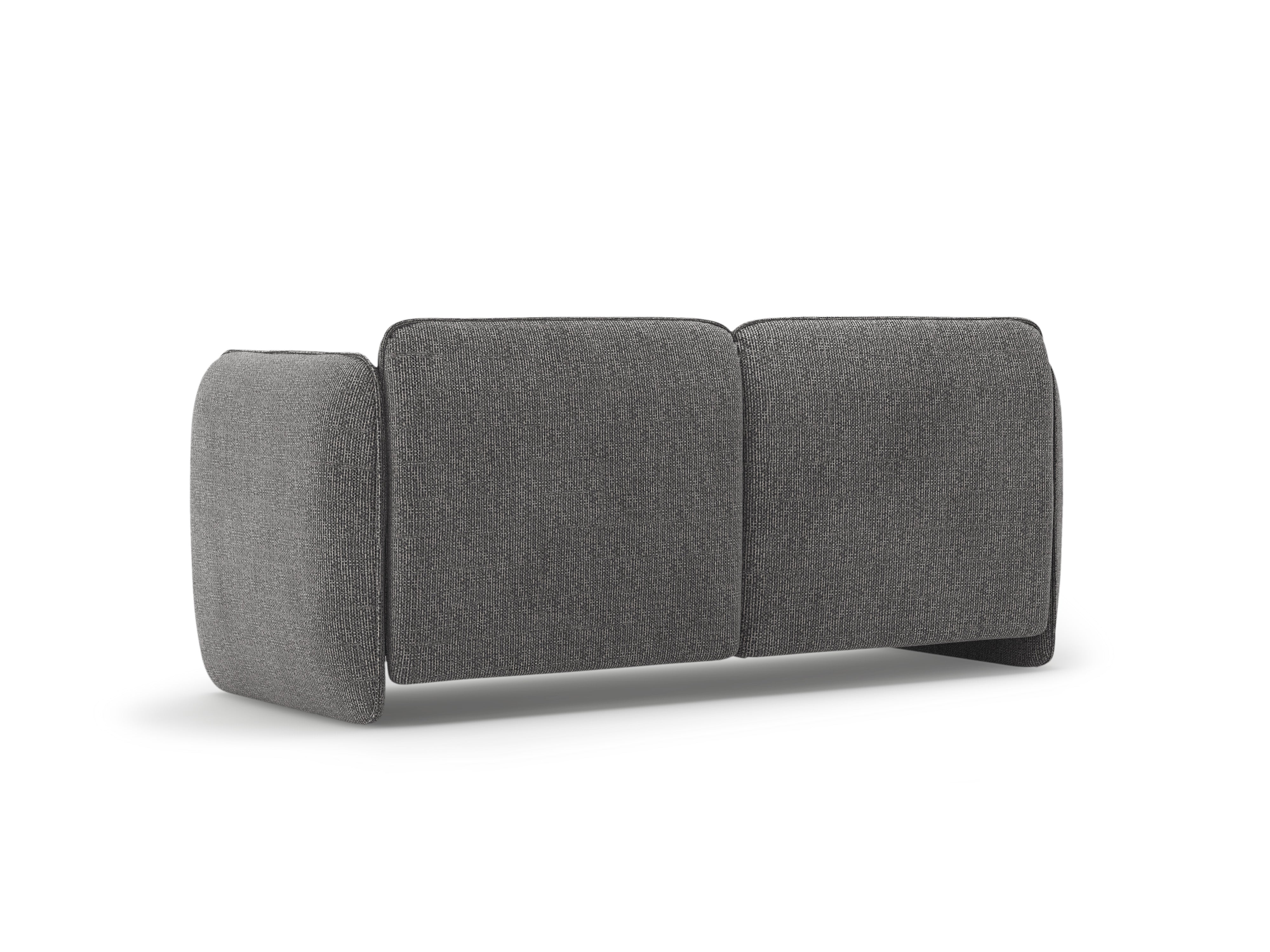 2-Seater Sofa GEORGIA Dark Gray Chenille