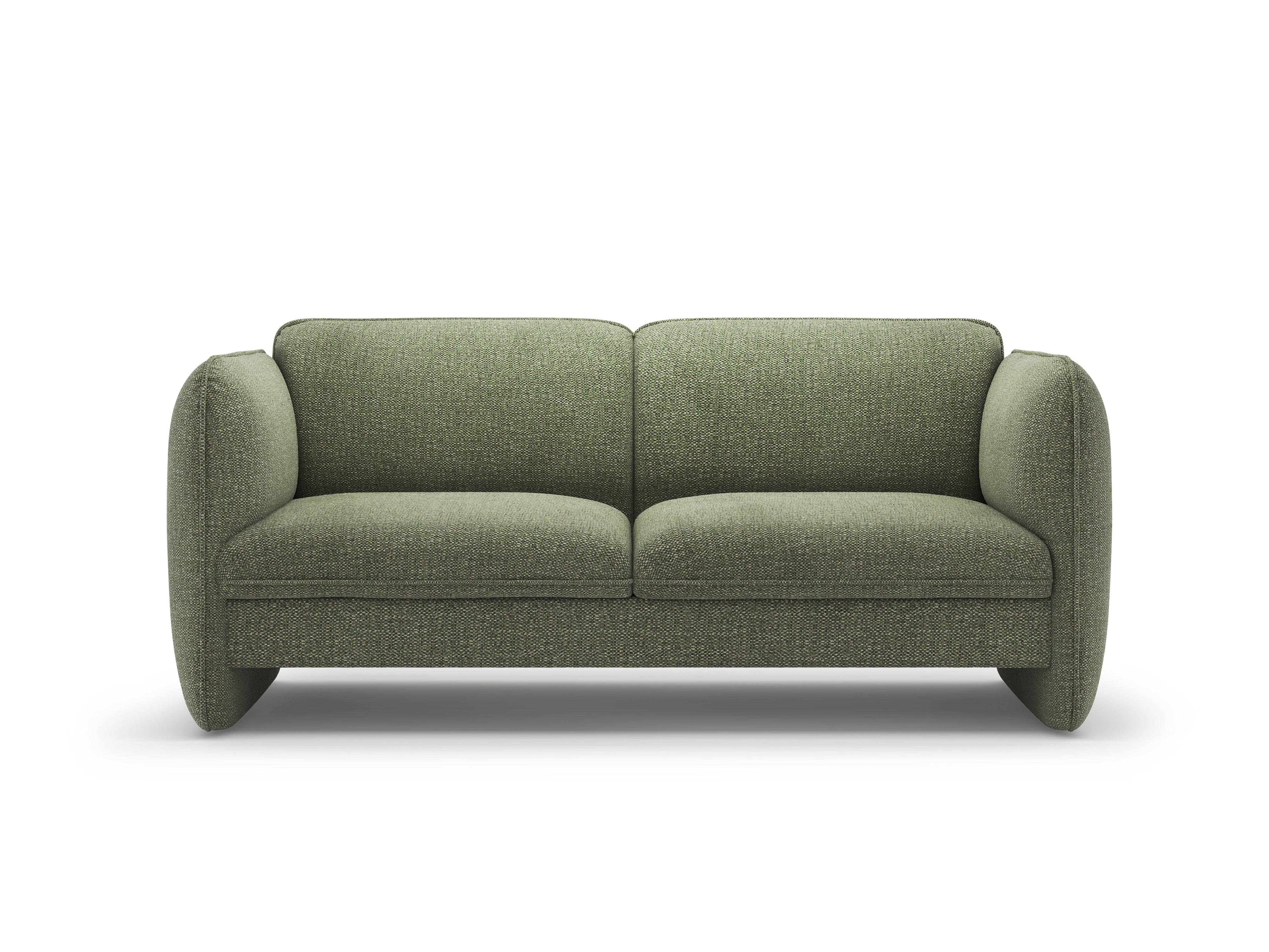 2-Seater Sofa GEORGIA in Green Chenille