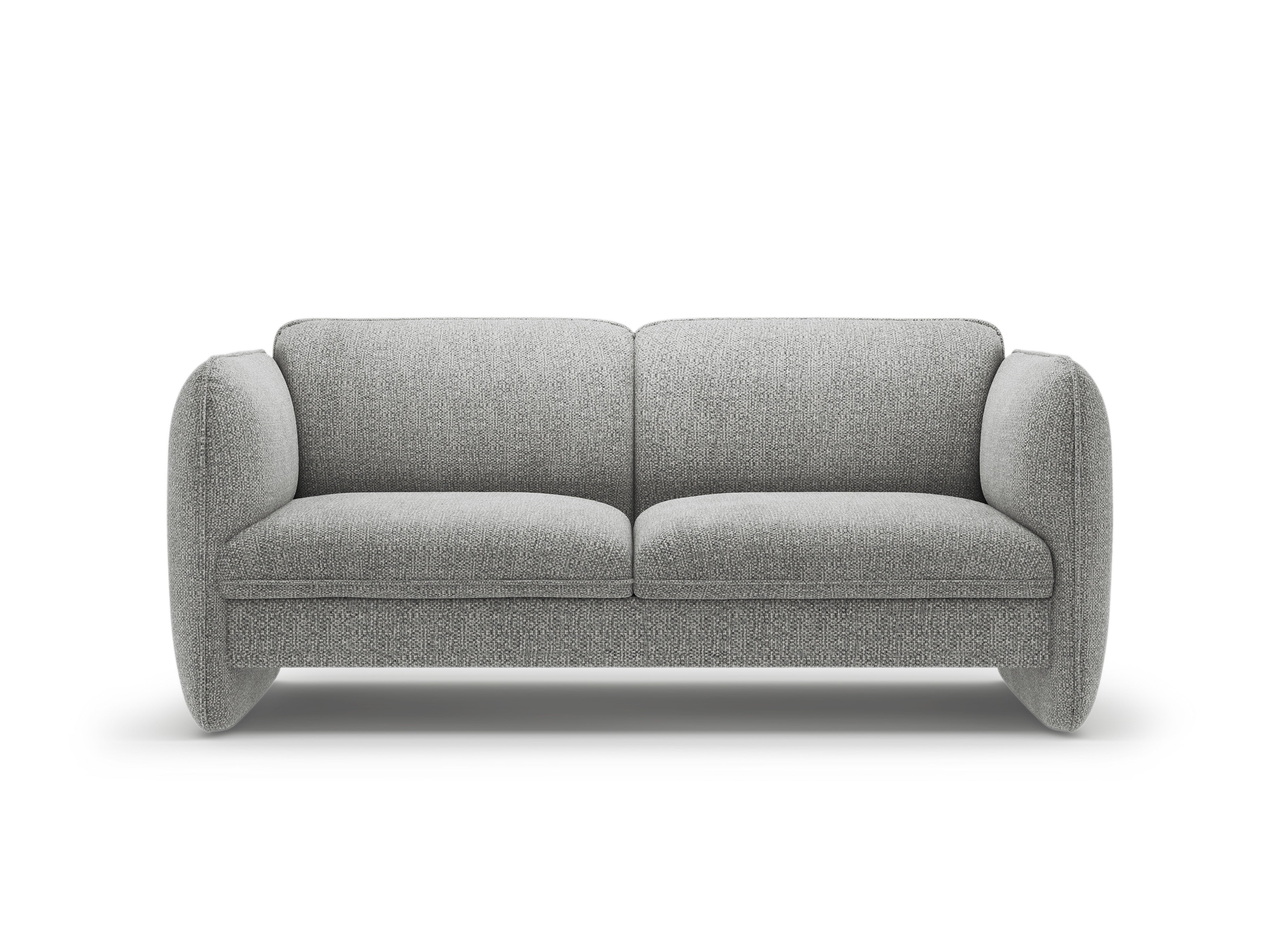2-Seater Sofa GEORGIA in Gray Chenille