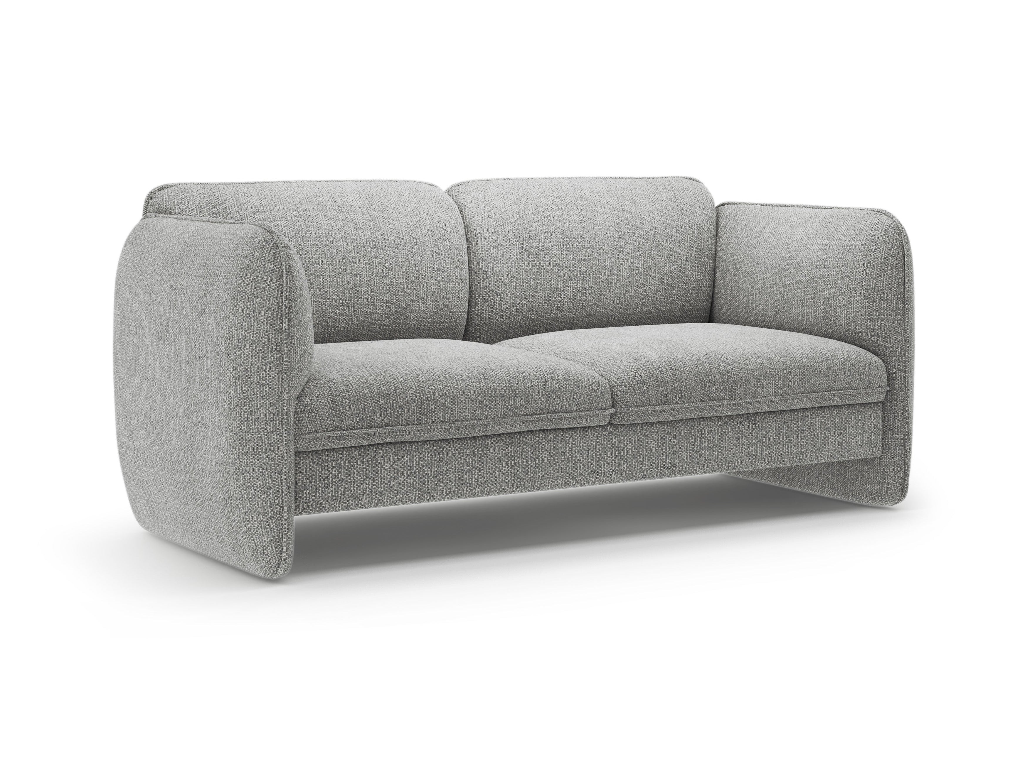 2-Seater Sofa GEORGIA in Gray Chenille
