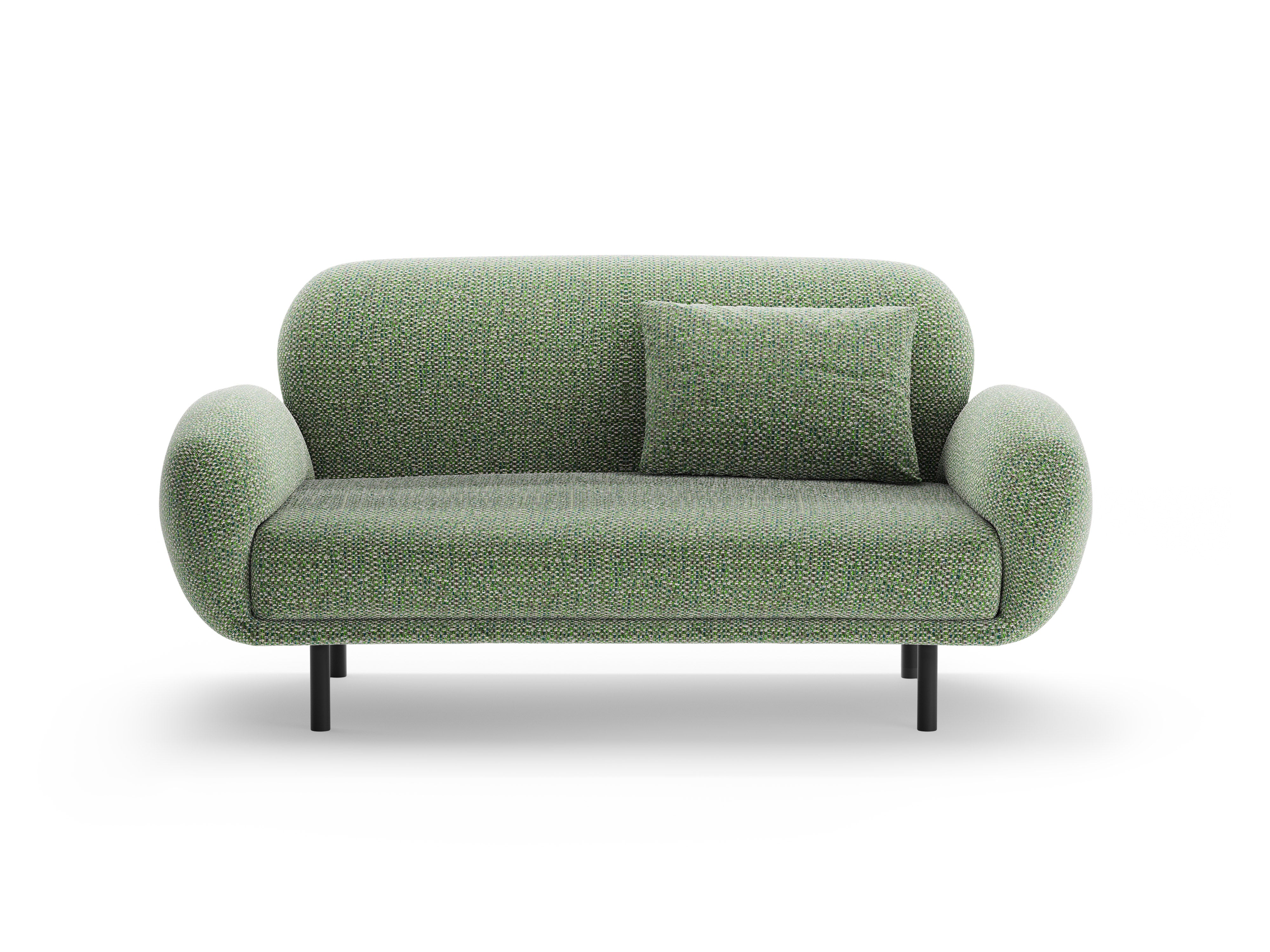 2-seater Sofa POPPY green chenille