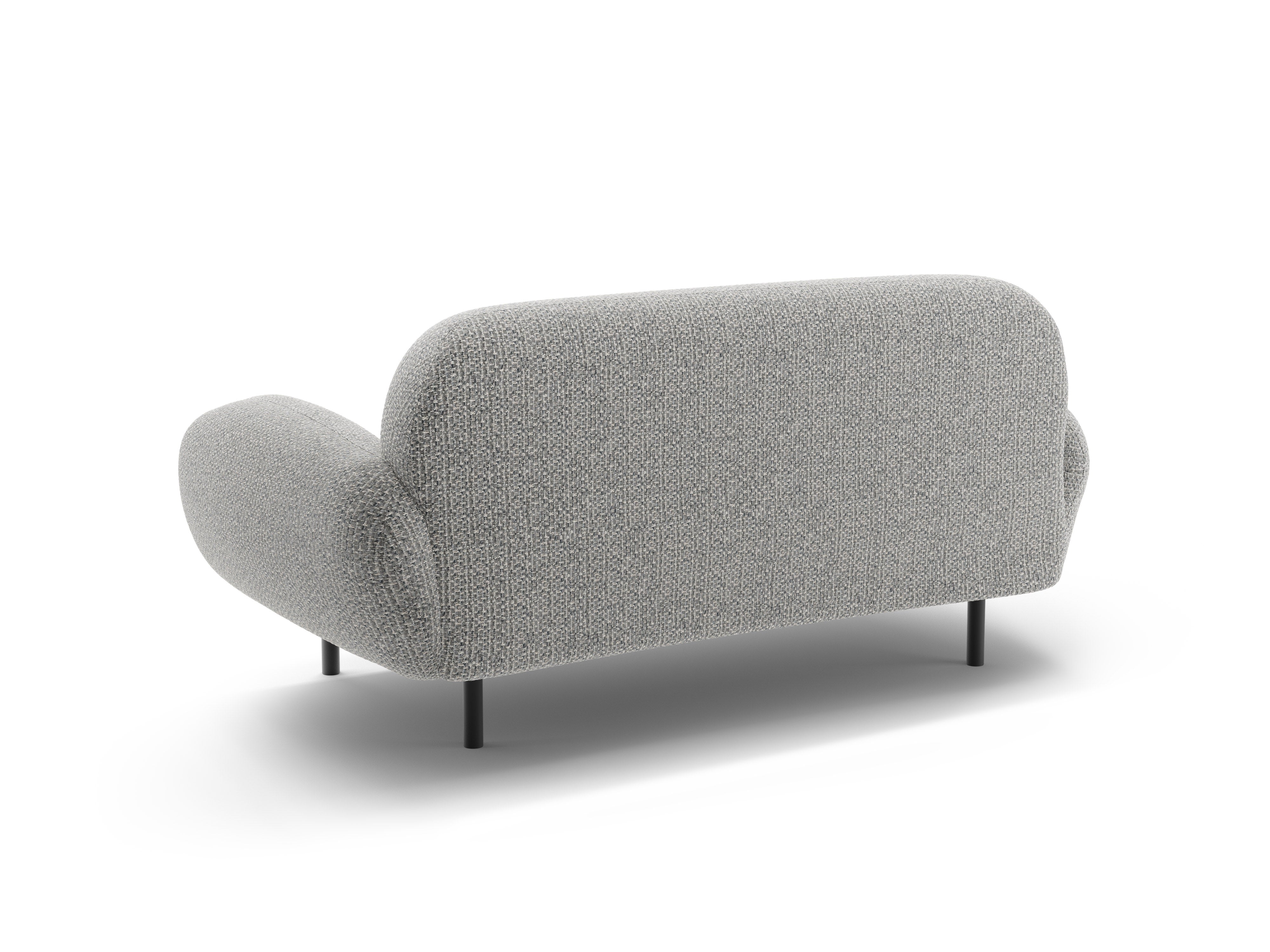 2-seater Sofa POPPY gray chenille