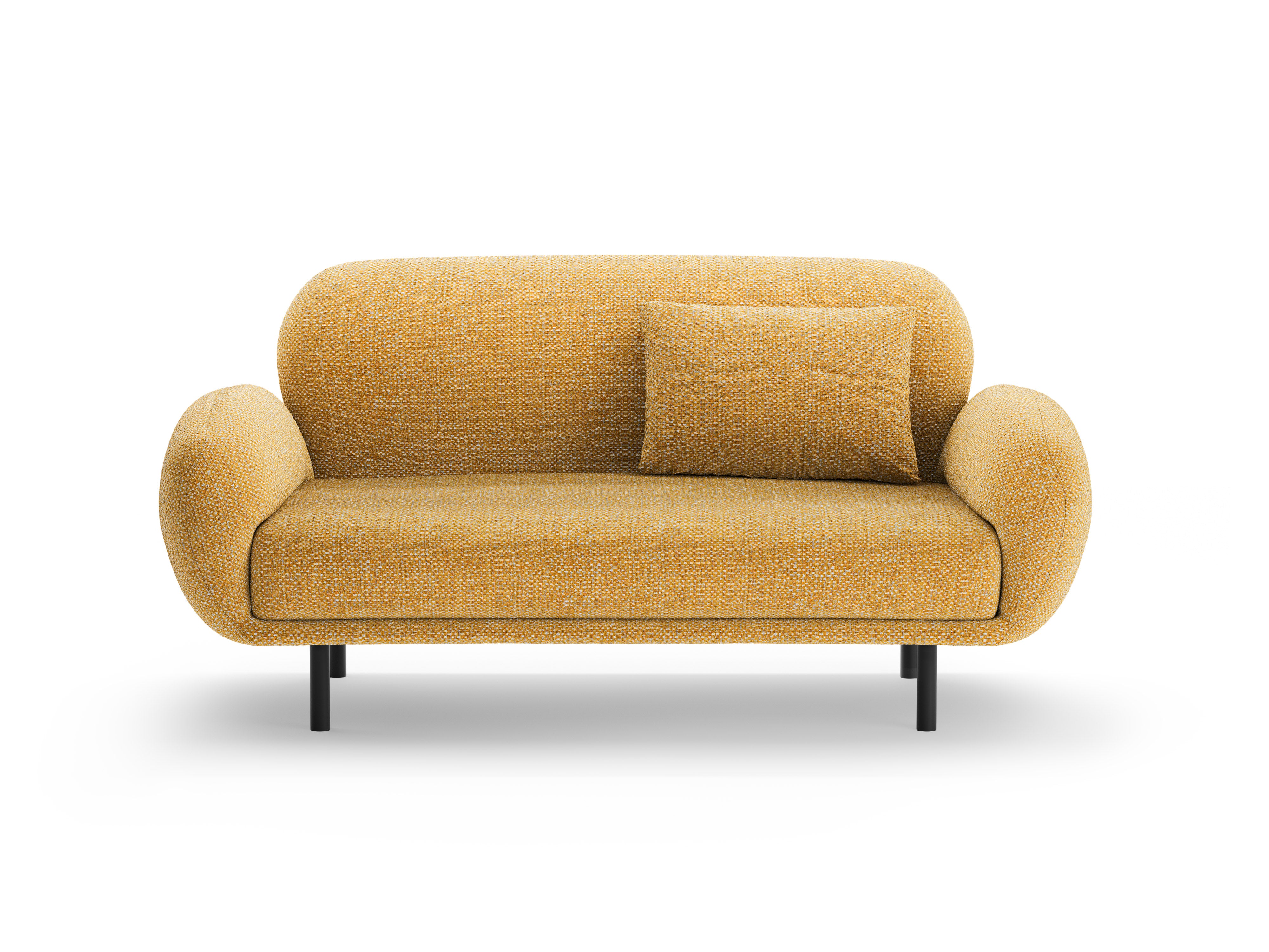 2-seater Sofa POPPY mustard chenille