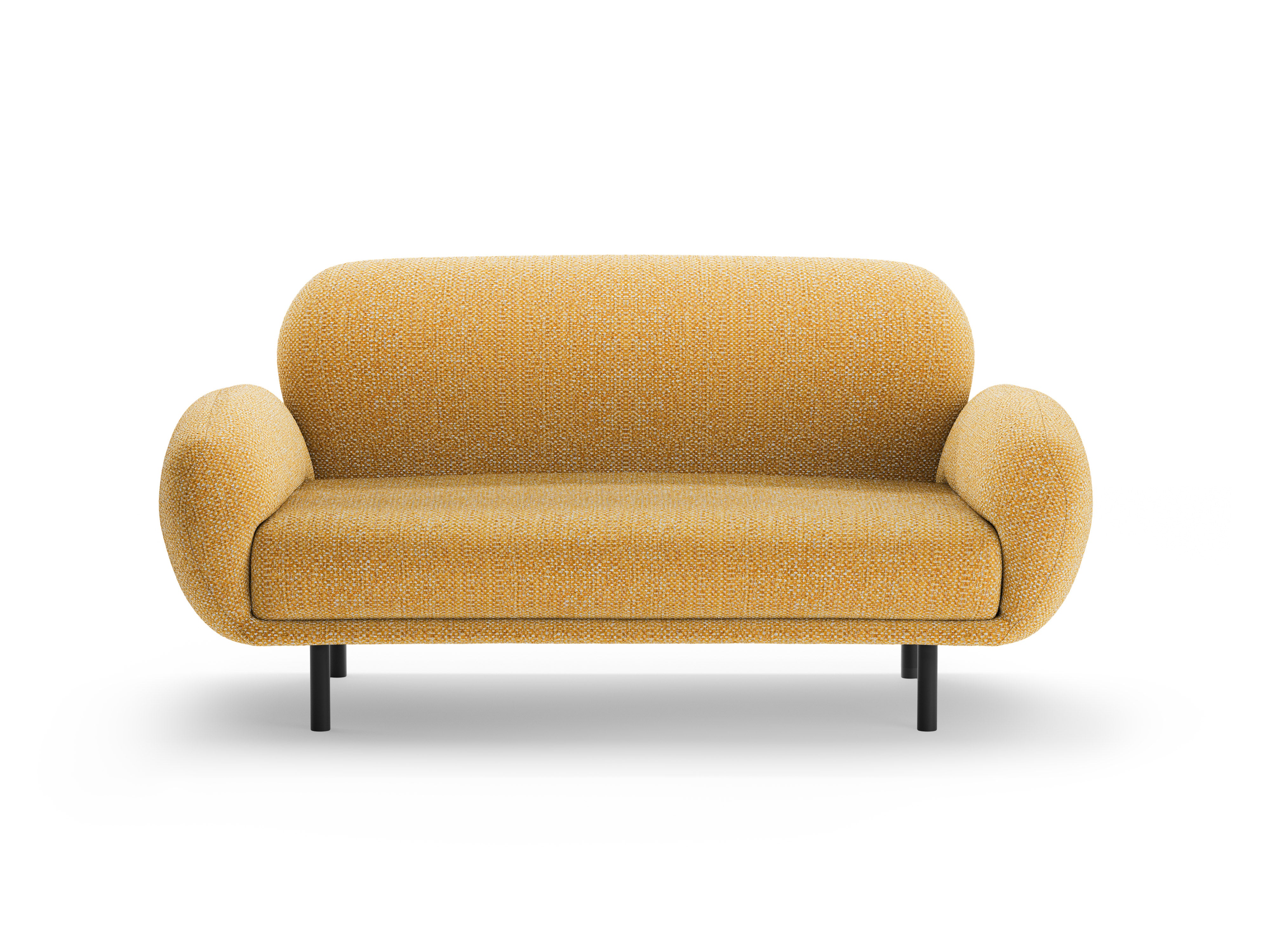 2-seater Sofa POPPY mustard chenille