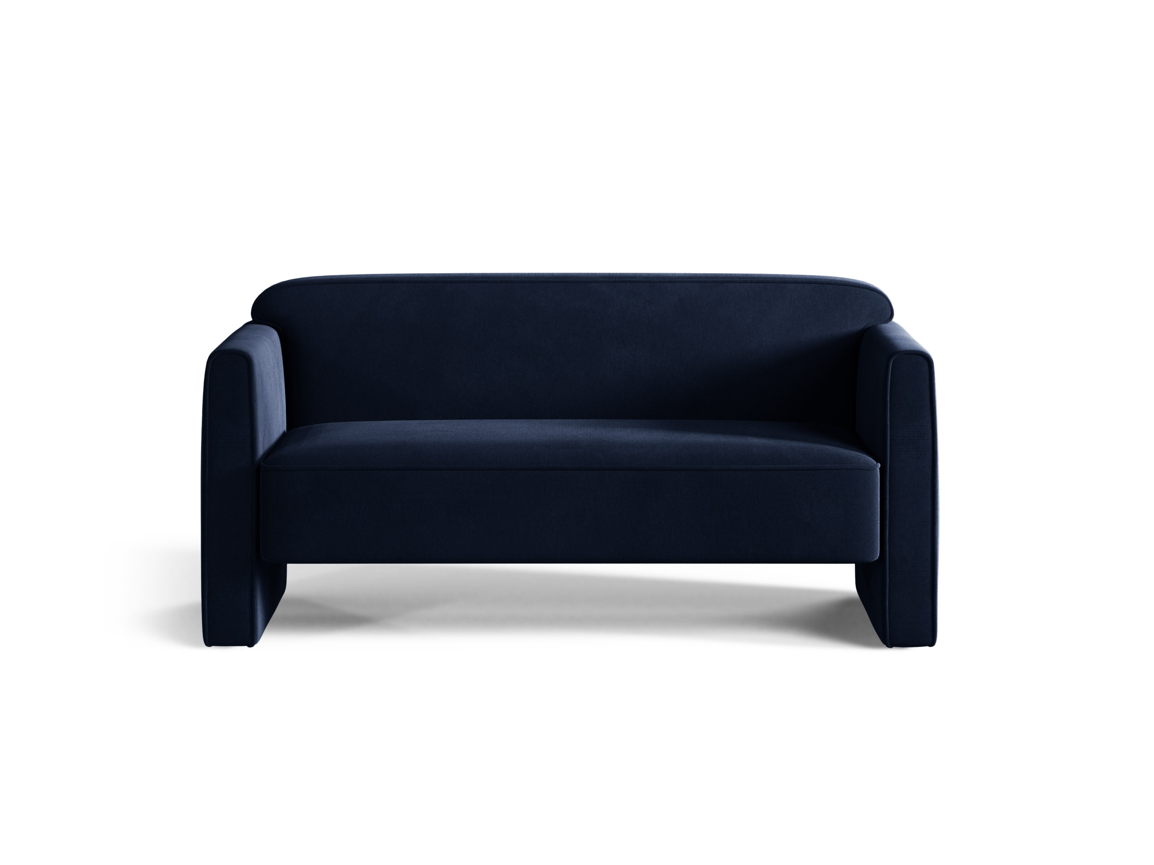 2-seater velvet sofa ABBY royal blue
