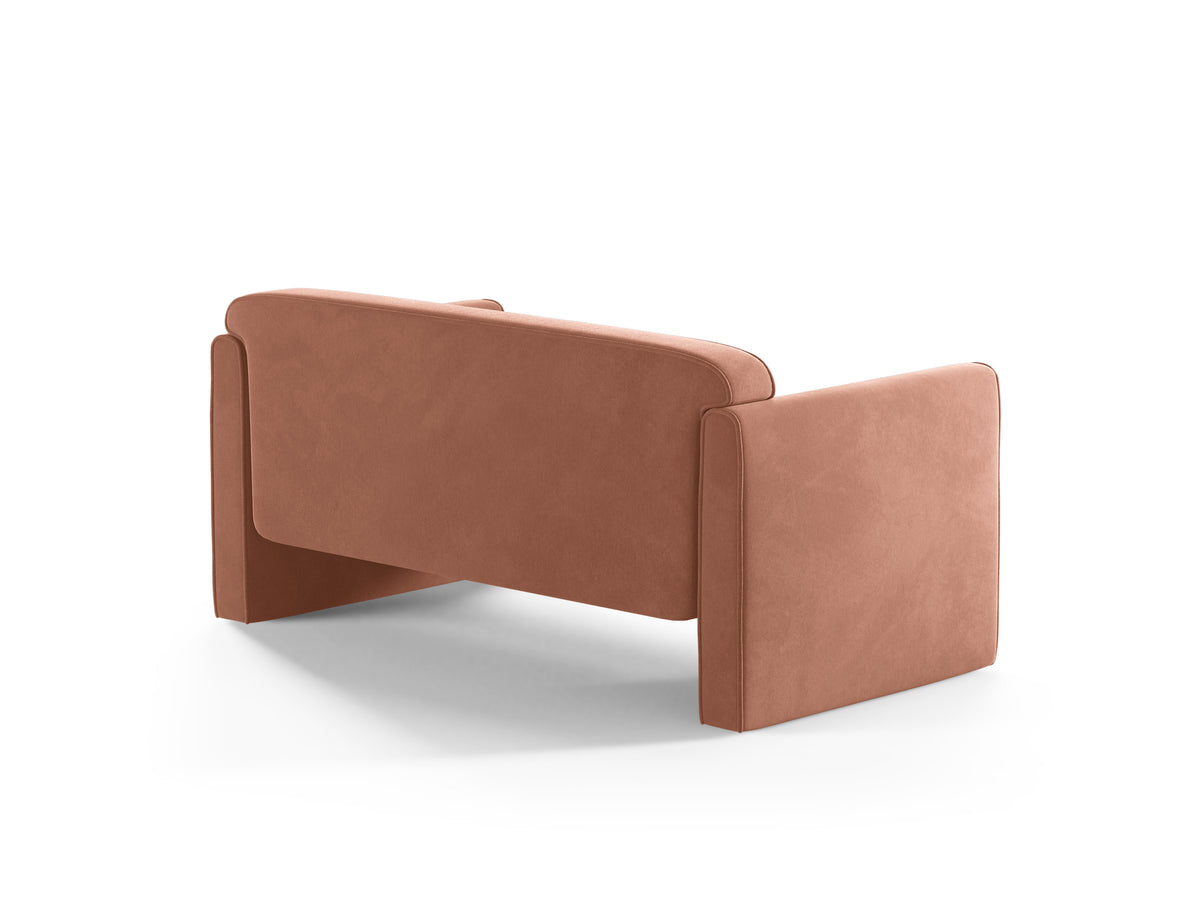 2-Seater Velvet Sofa ABBY Pink