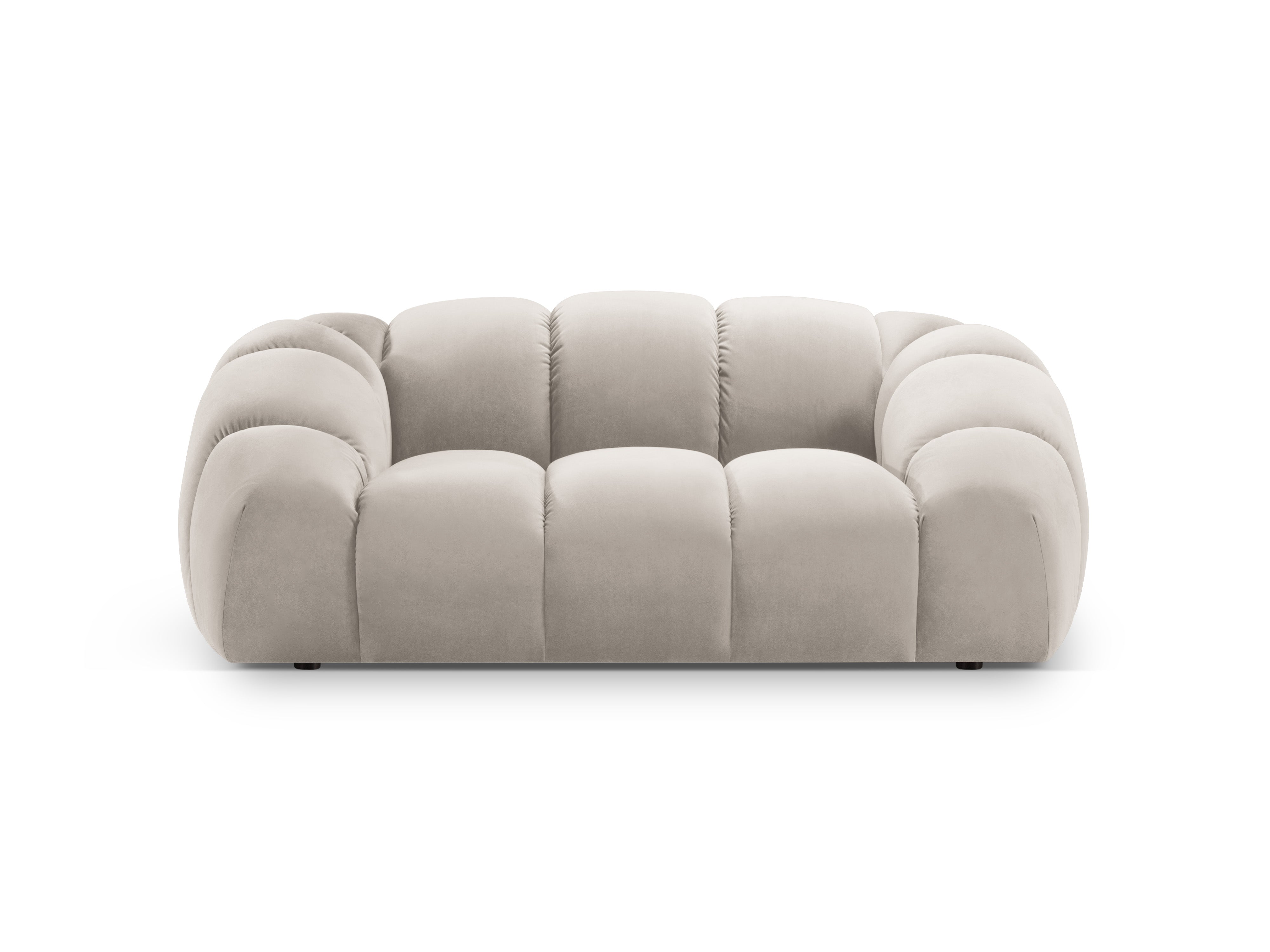 Sofa aus Samt 2-sitzig DIANA beige