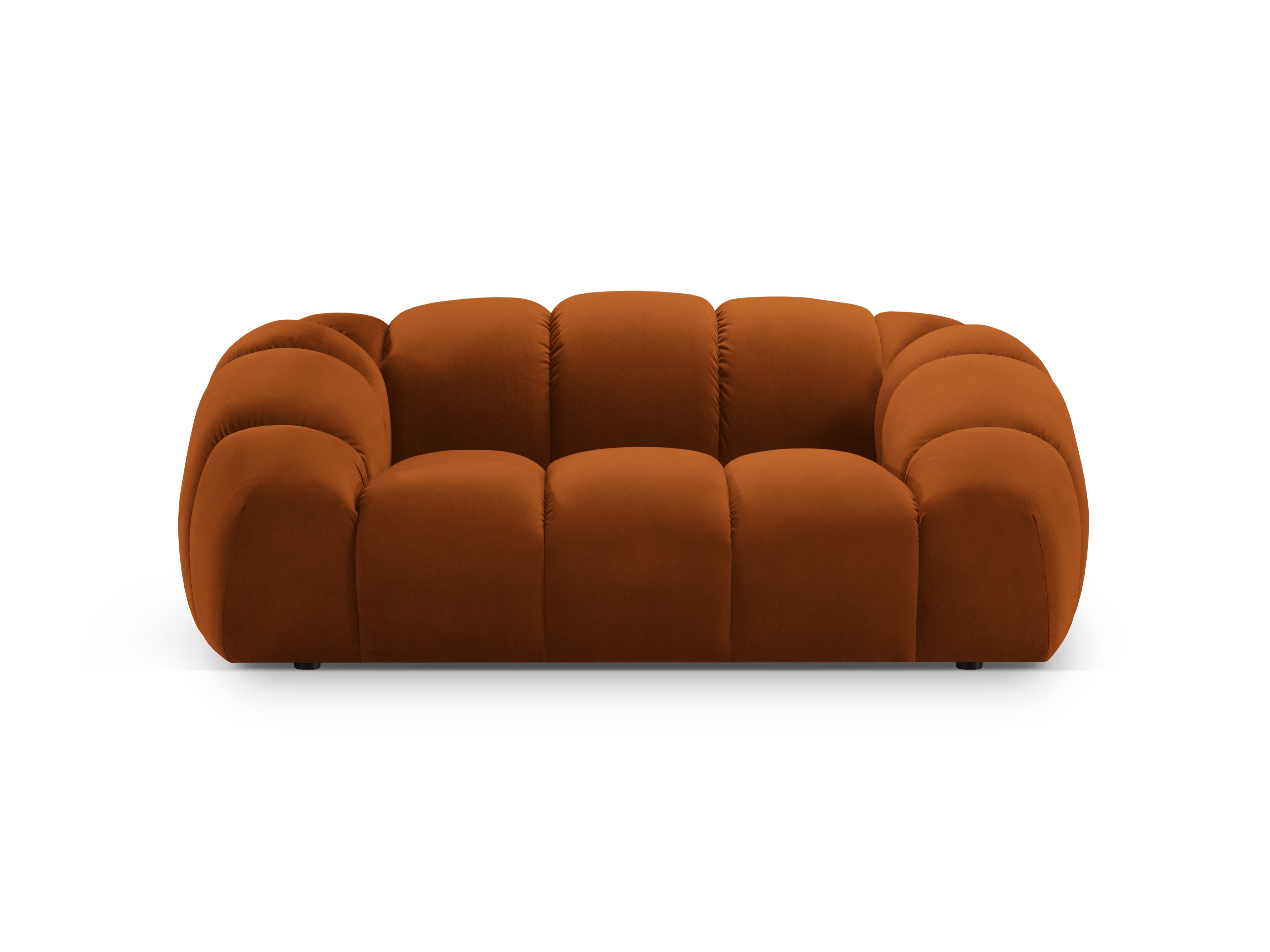 Sofa aus Samt 2-sitzig DIANA terrakotta