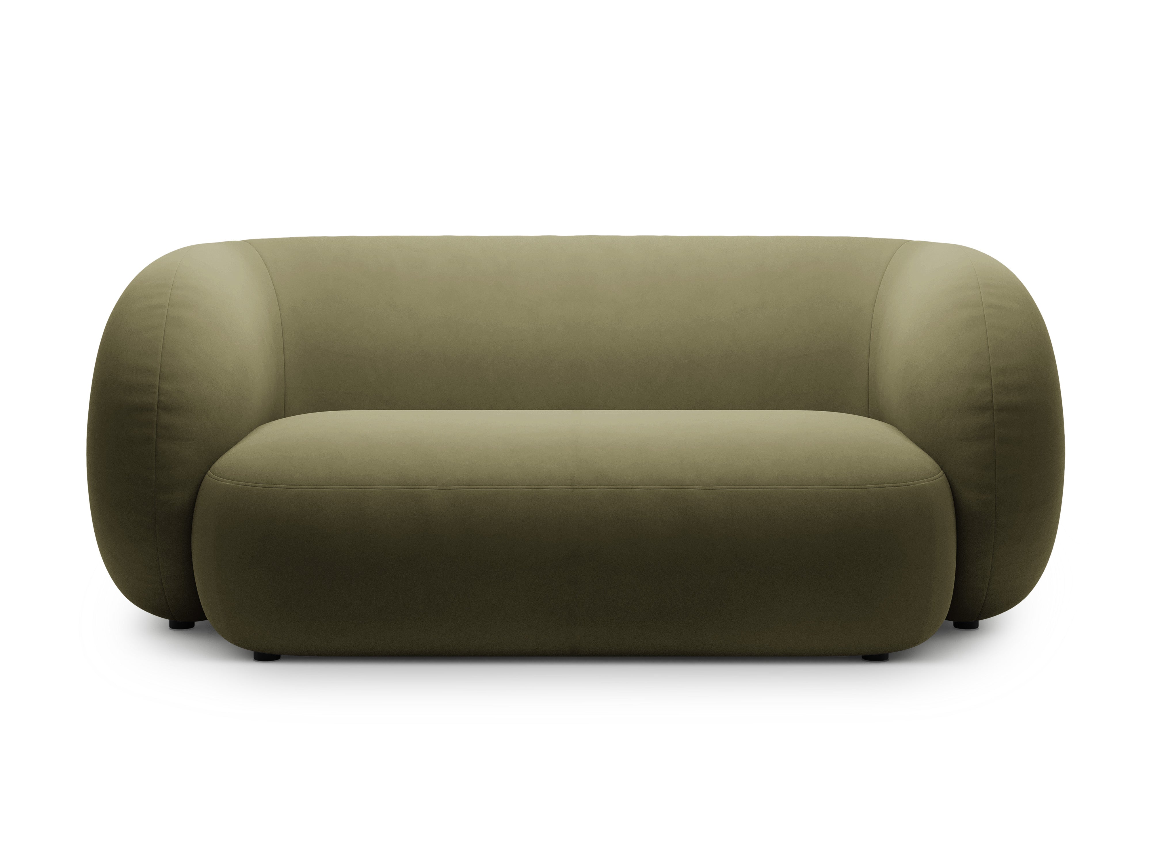 Samtsofa 2-sitzig KATE grün