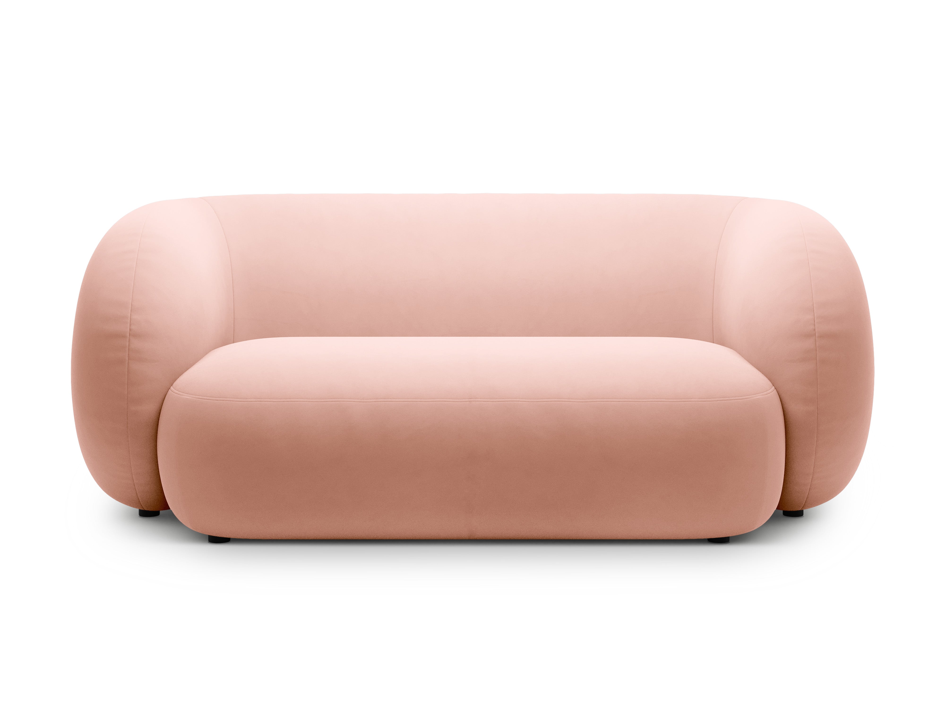 Samtsofa 2-sitzig KATE hellrosa