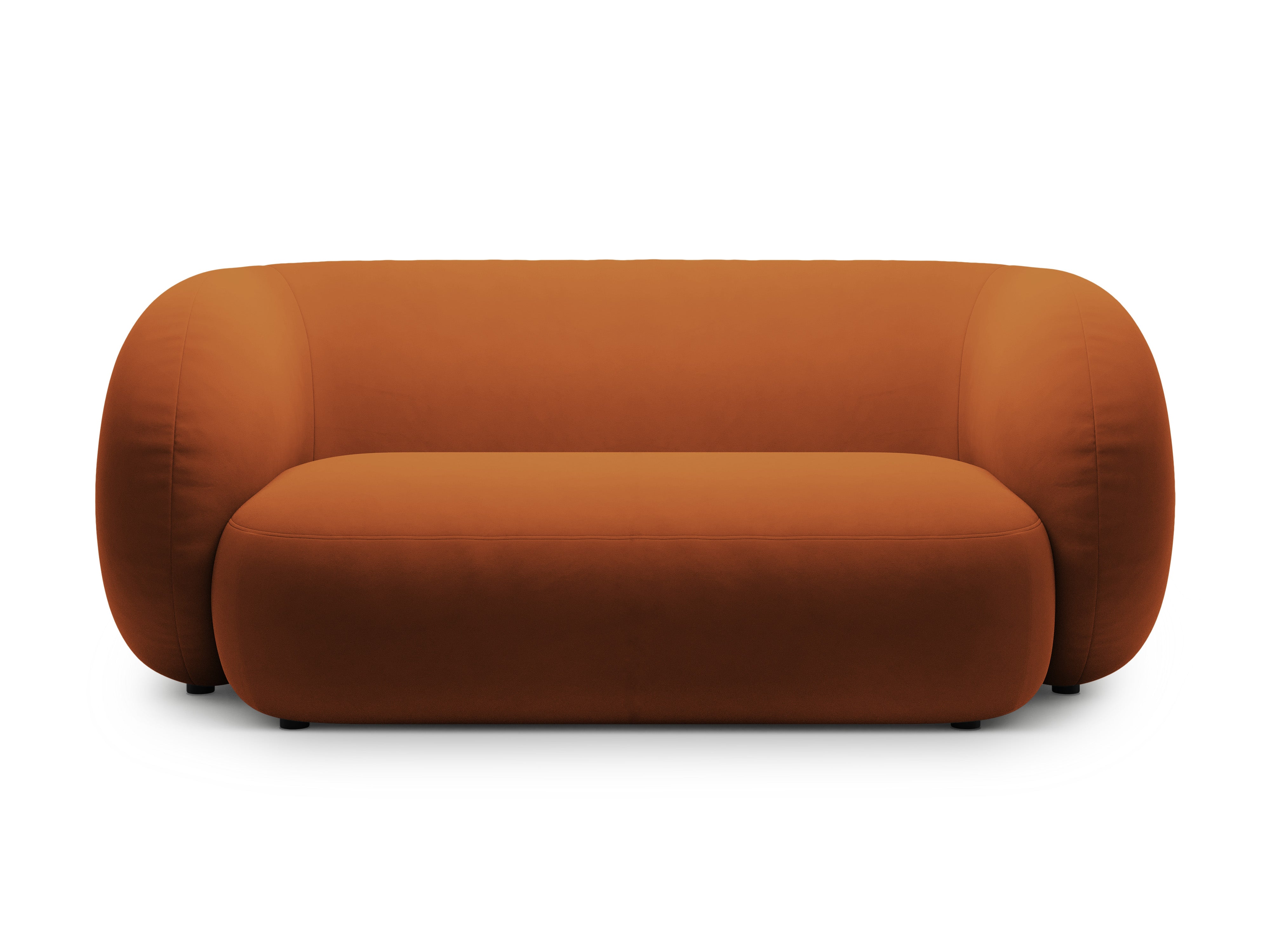 Sofa aus Samt für 2 Personen KATE terrakotta