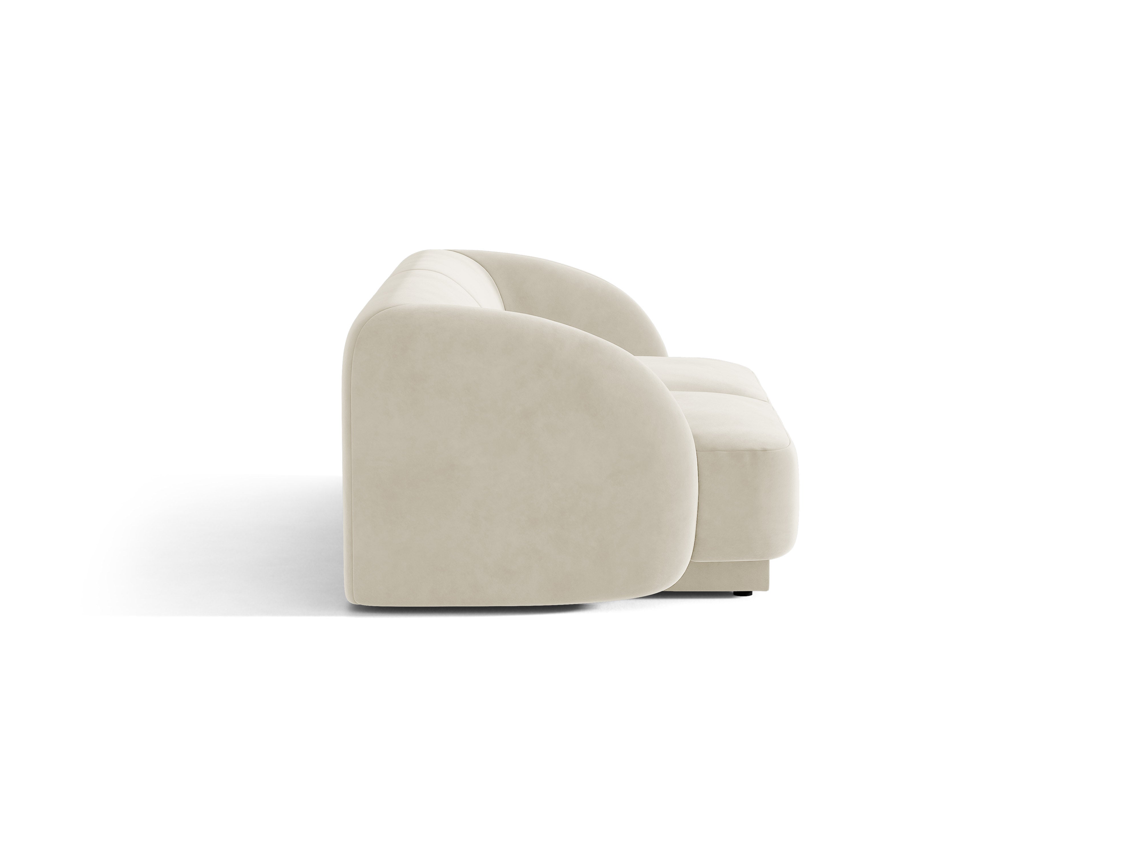 Velvet 2-Seater Sofa MILEY Beige