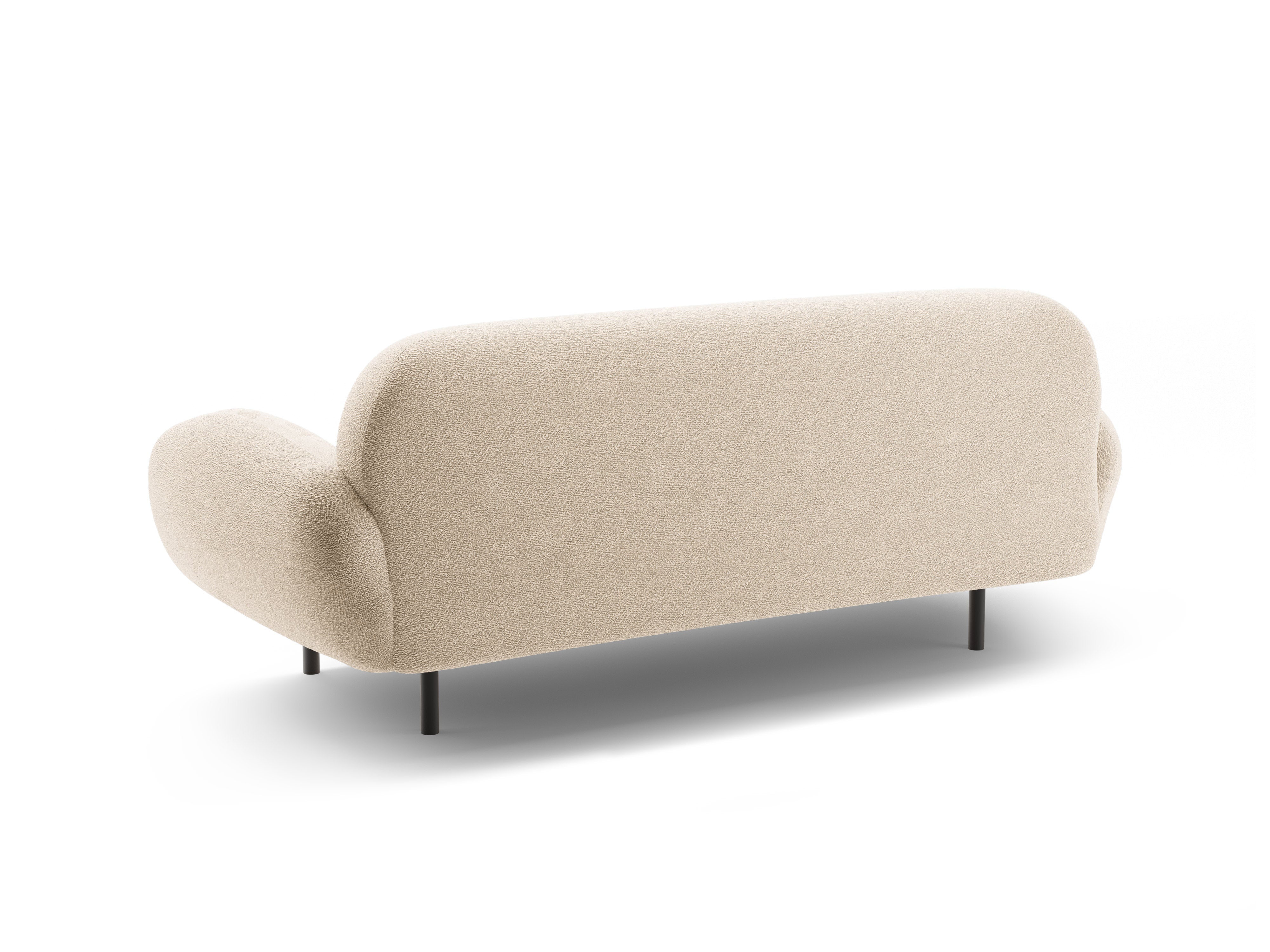 2.5-seater POPPY beige boucle sofa