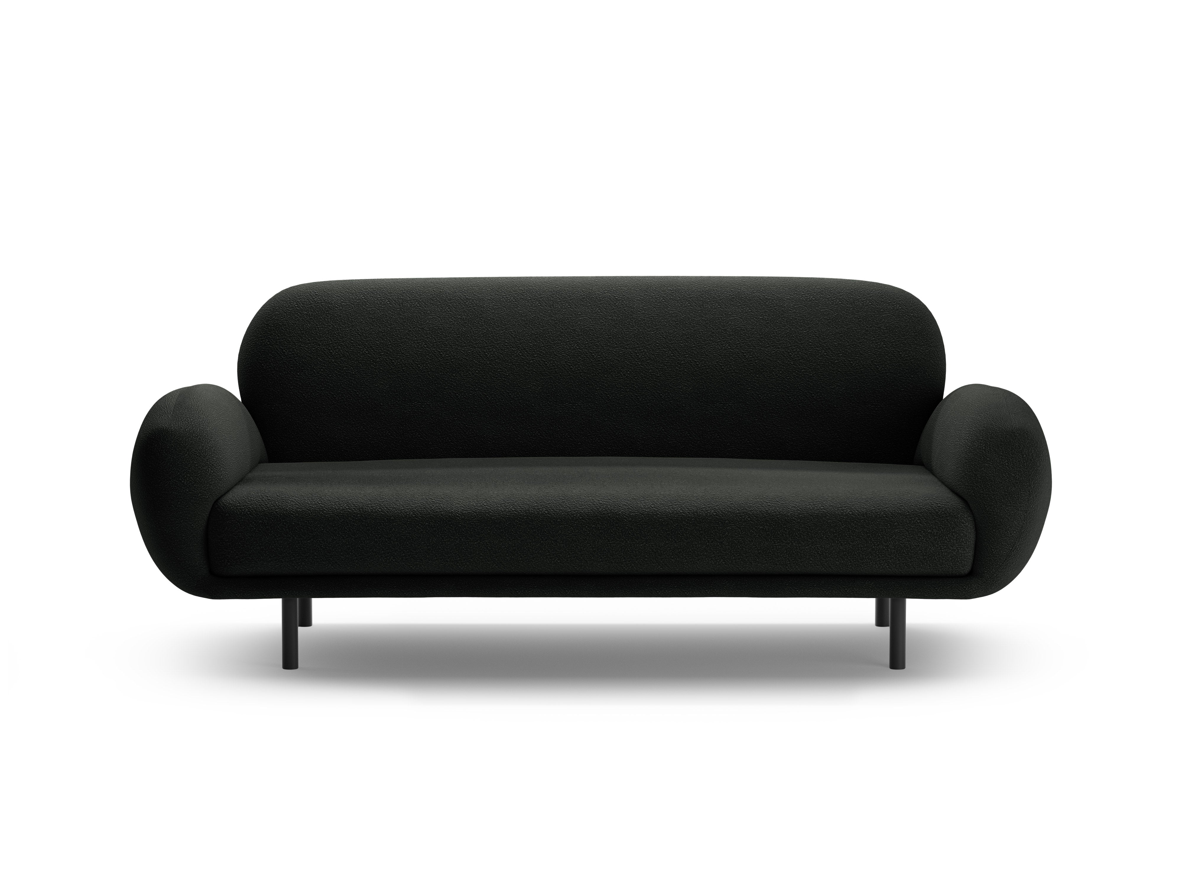 2.5-seater Sofa POPPY black boucle