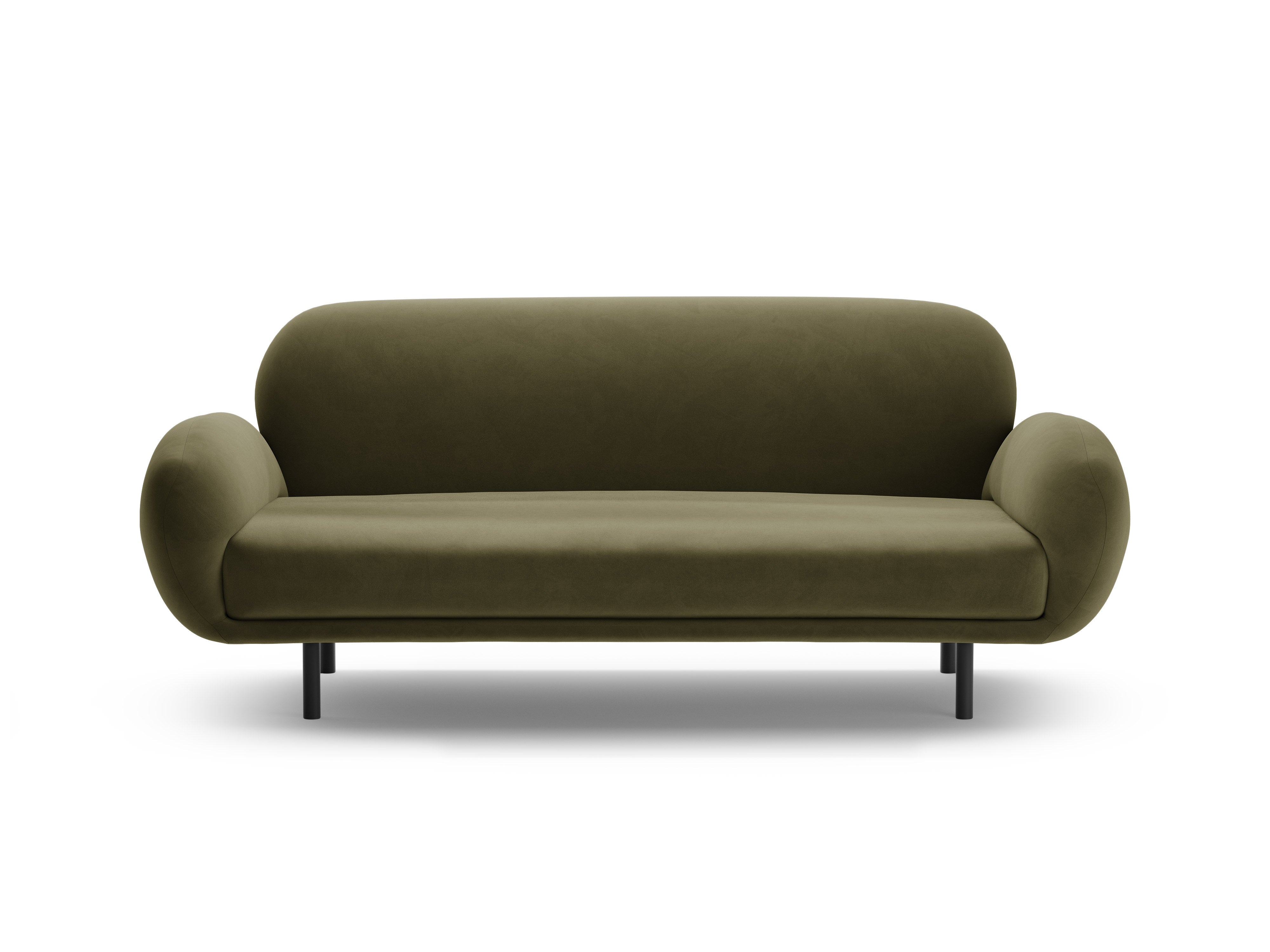 Velvet sofa 2.5-seater POPPY green