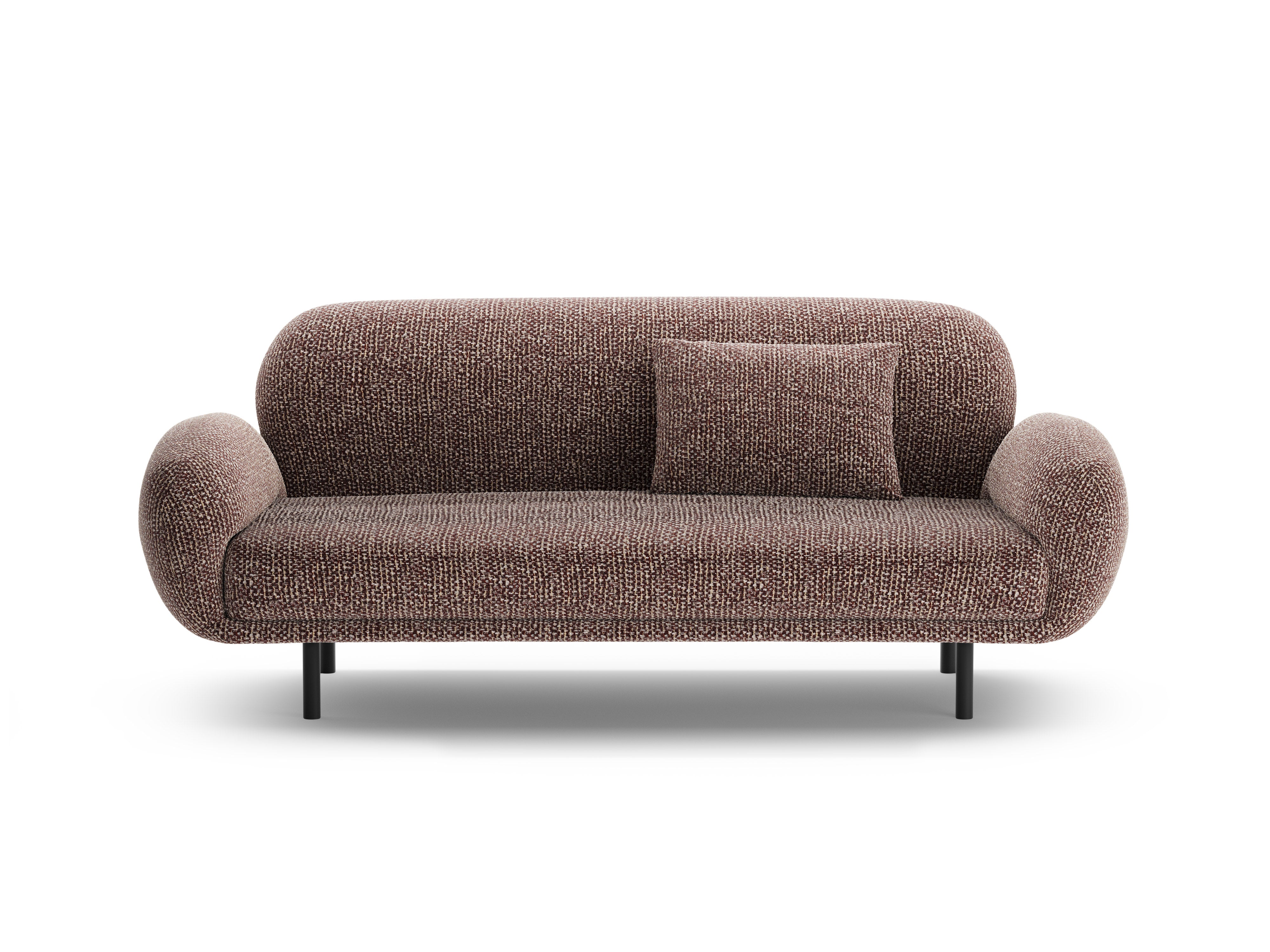 2.5-seater Sofa POPPY brown chenille