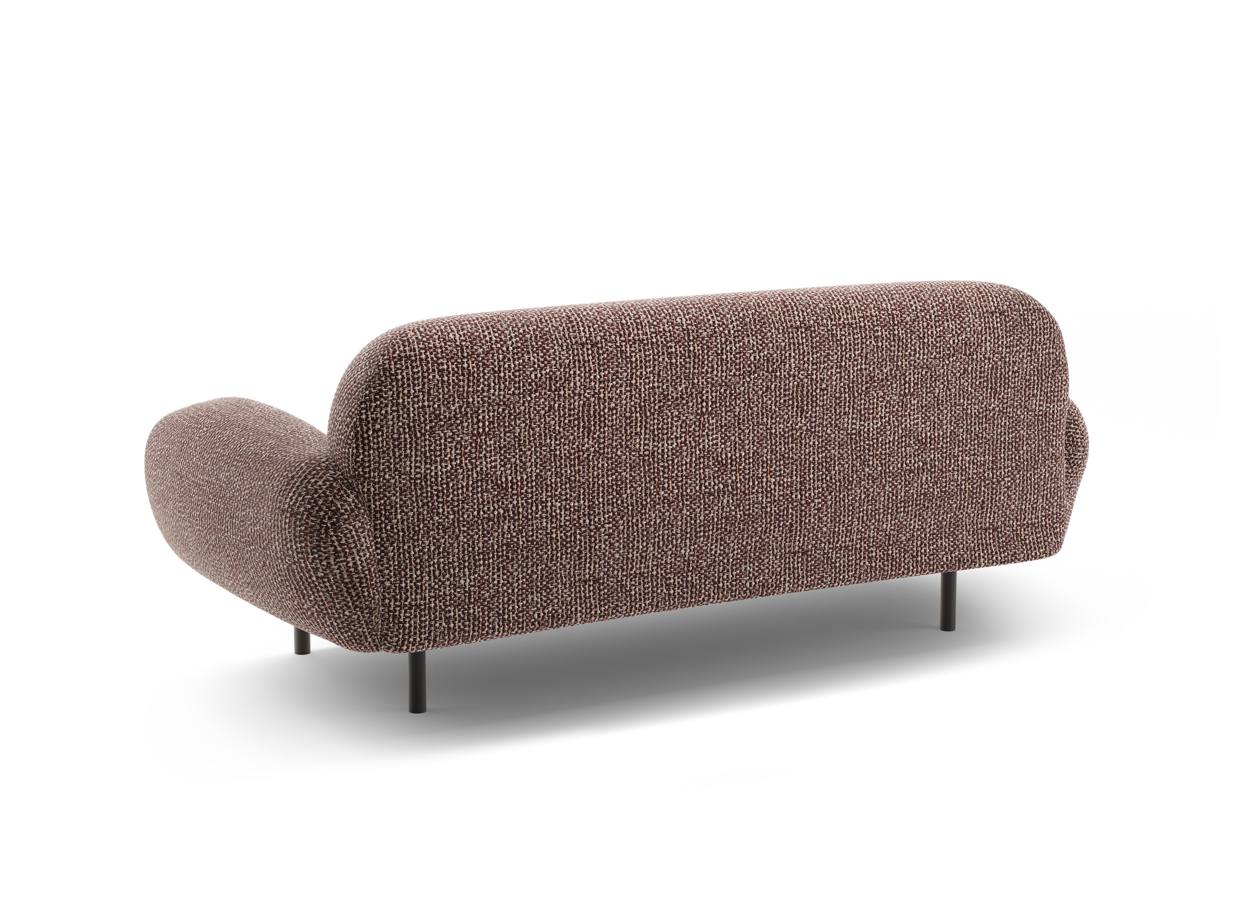 2.5-seater Sofa POPPY brown chenille