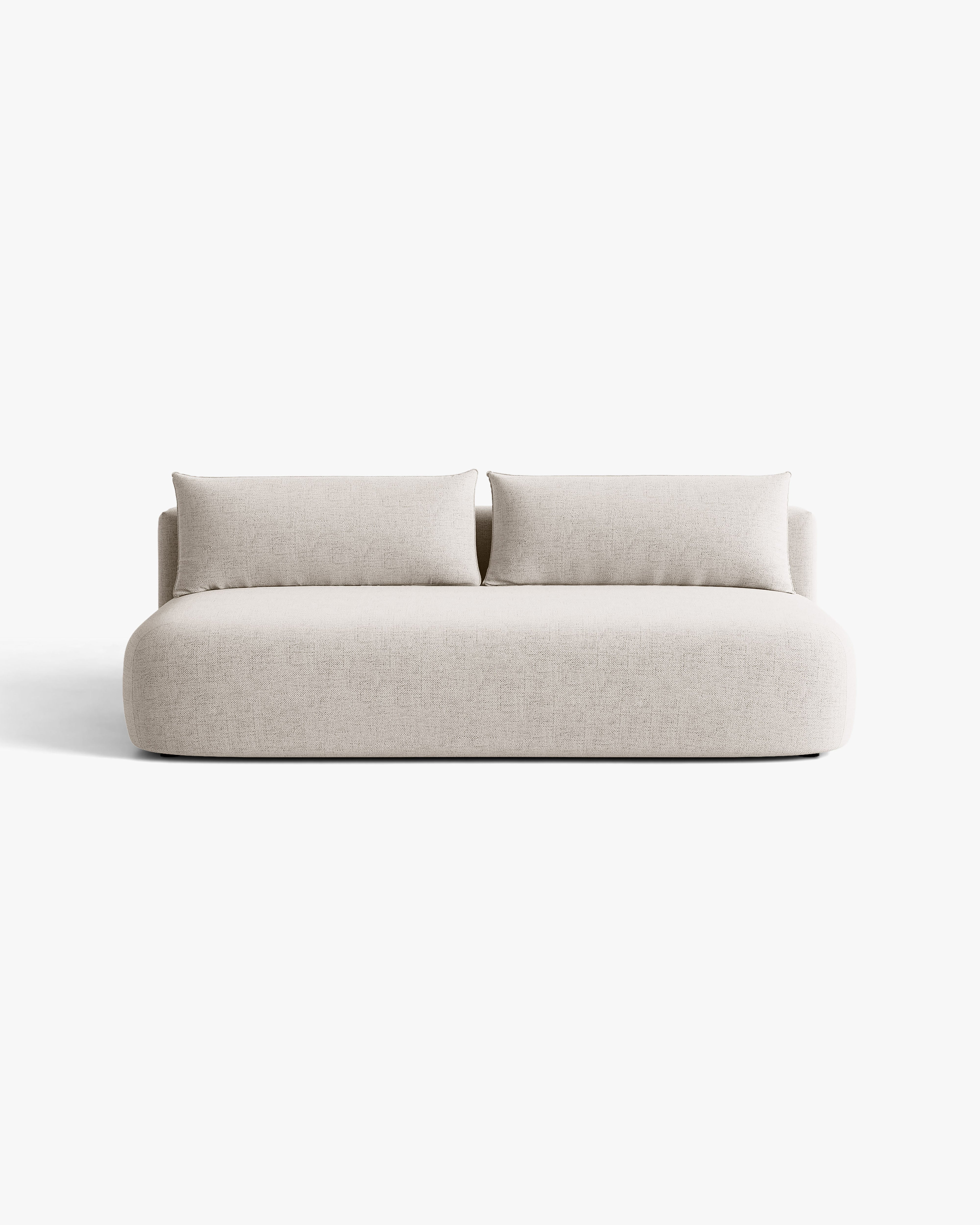 Beige 3-Seater Sofa with Sleeping Function HENA