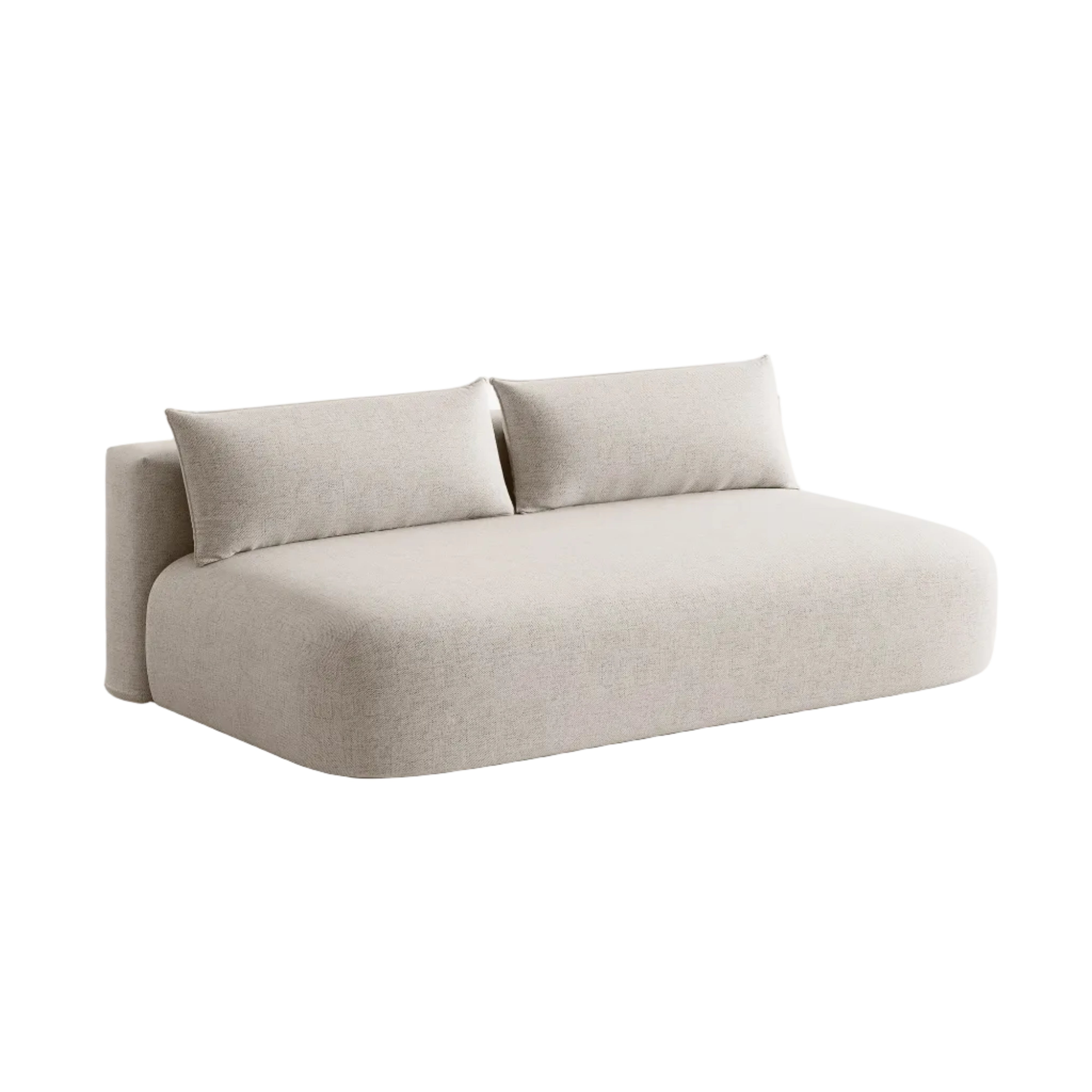 Beige 3-Seater Sofa with Sleeping Function HENA