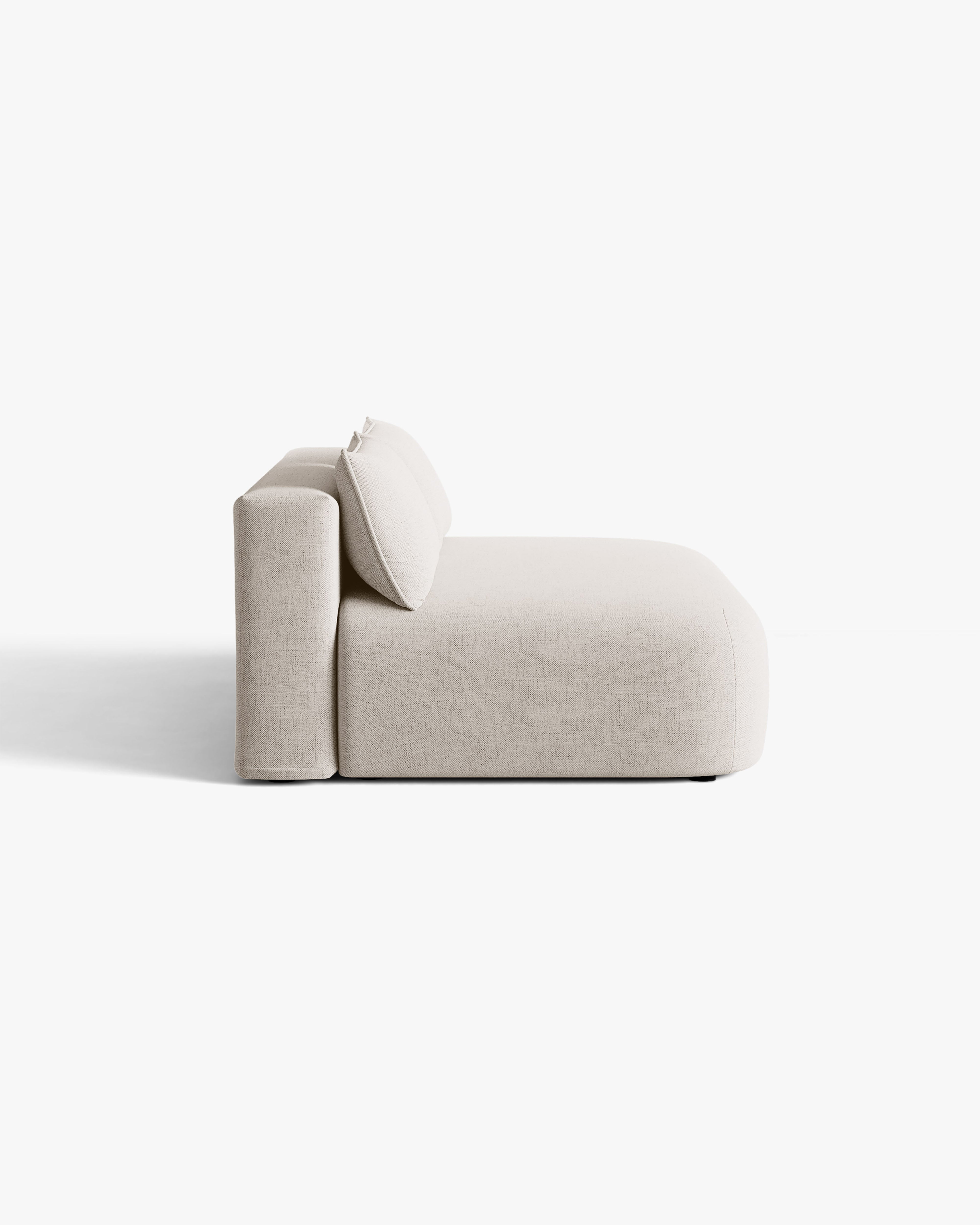 Beige 3-Seater Sofa with Sleeping Function HENA