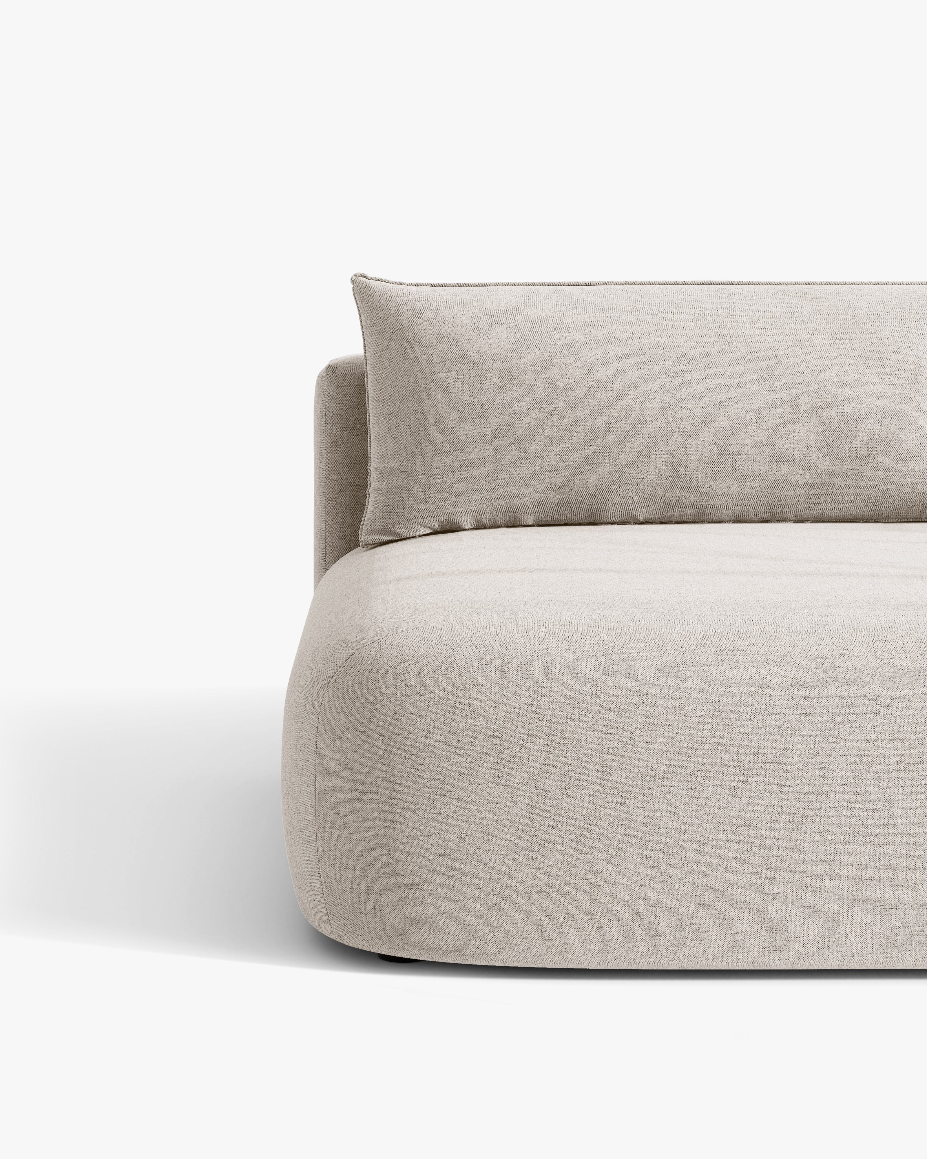 Beige 3-Seater Sofa with Sleeping Function HENA