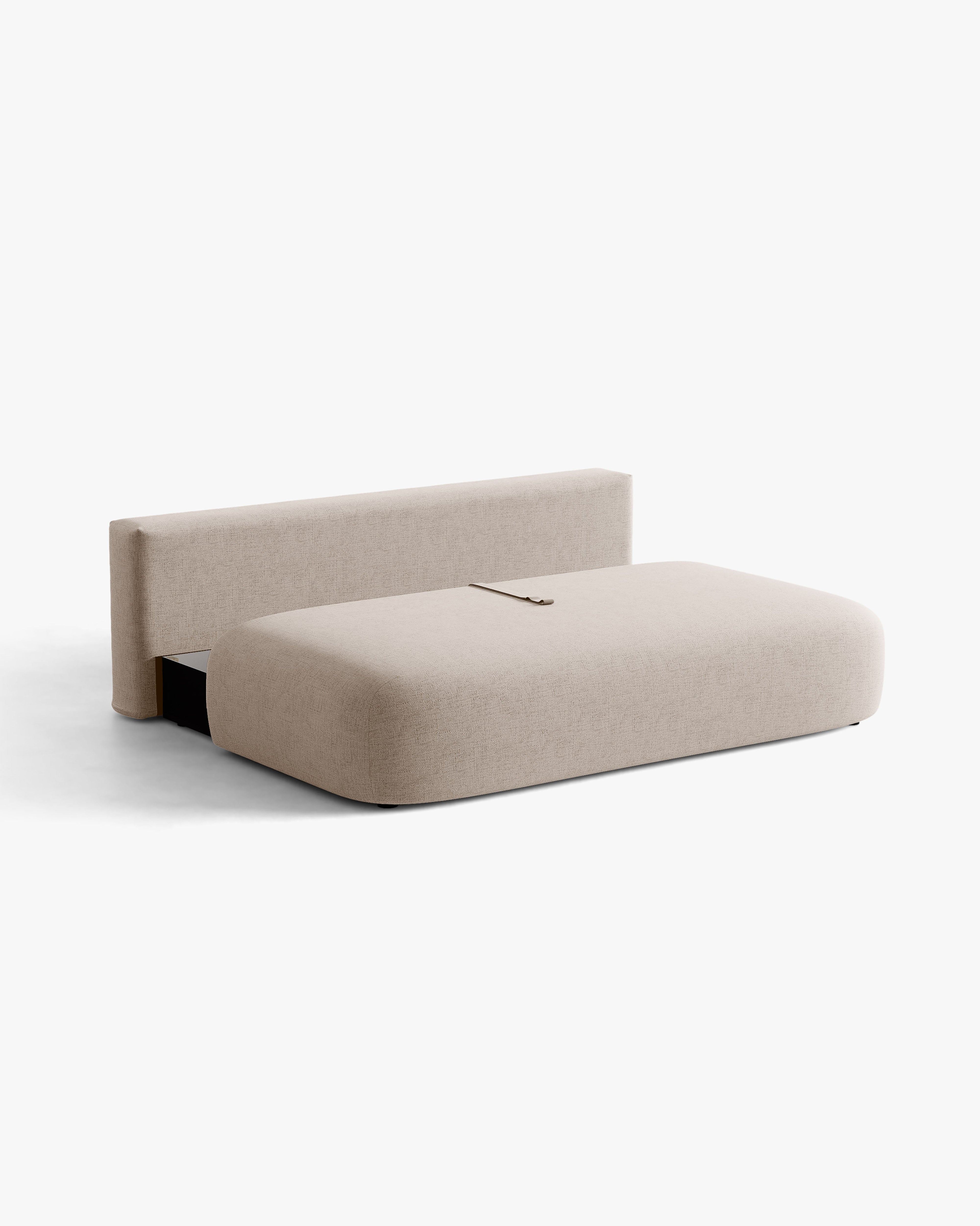 3-Seater Sofa with Sleeping Function HENA Cappuccino
