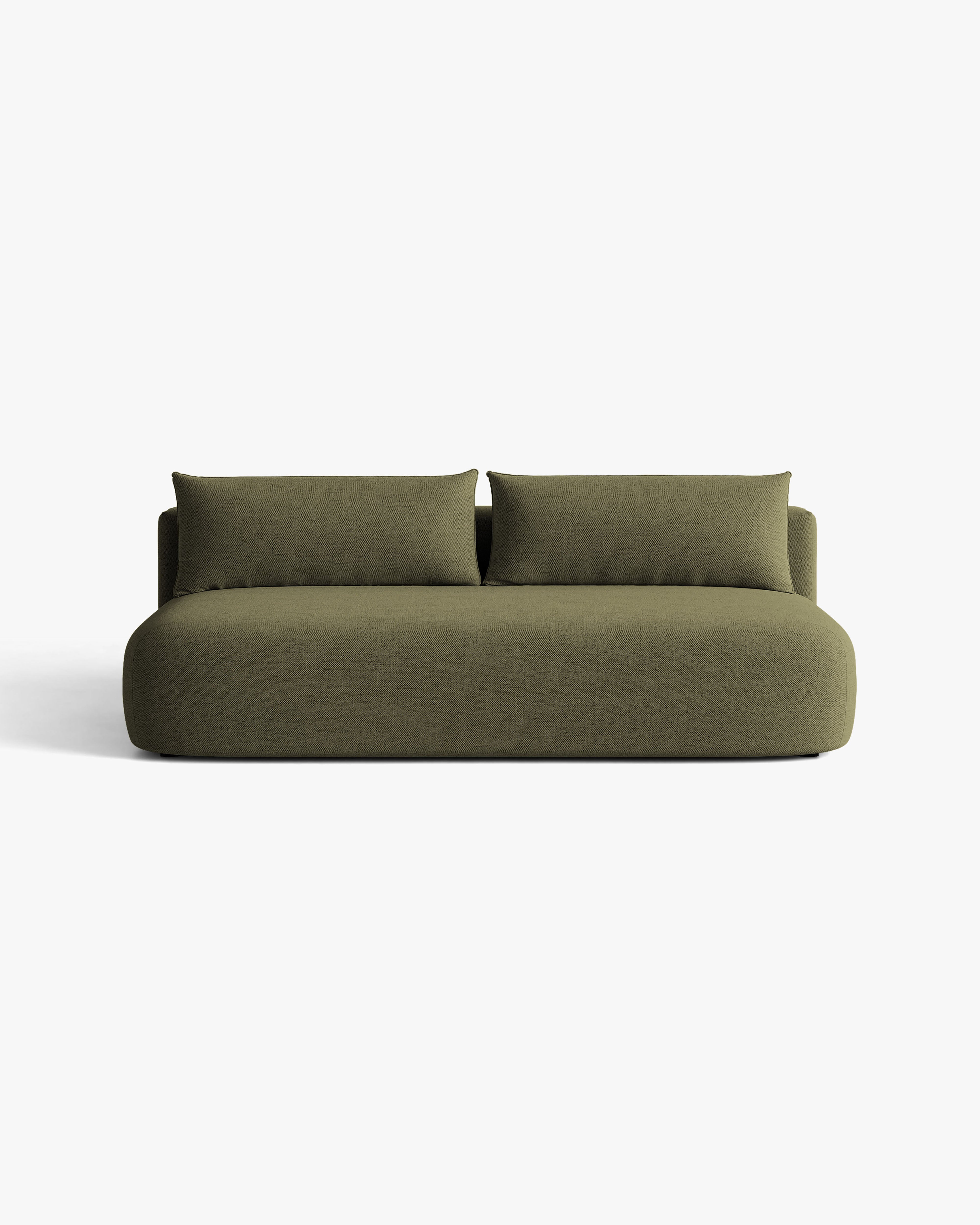 HENA Green 3-Seater Sofa with Sleeping Function