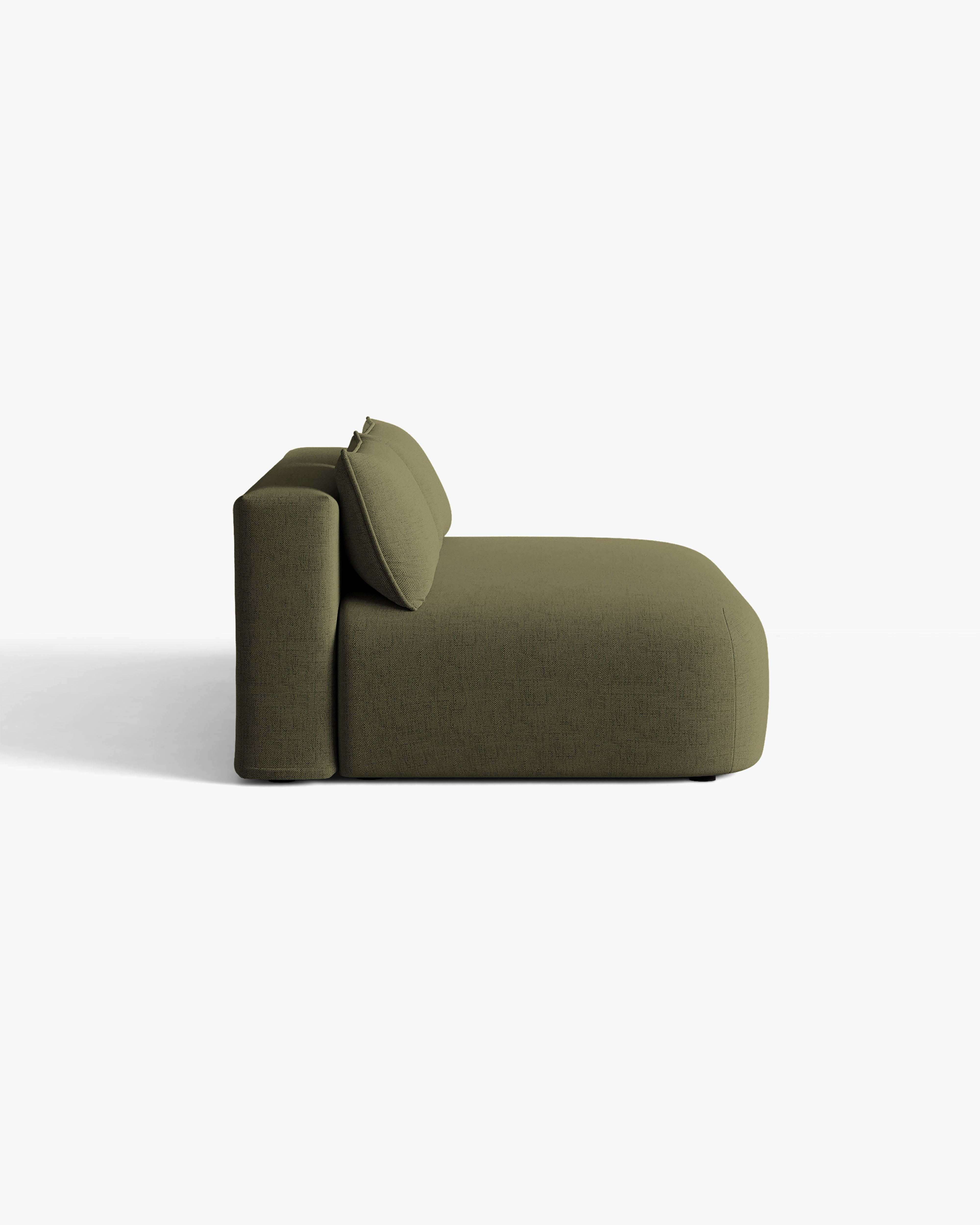 HENA Green 3-Seater Sofa with Sleeping Function