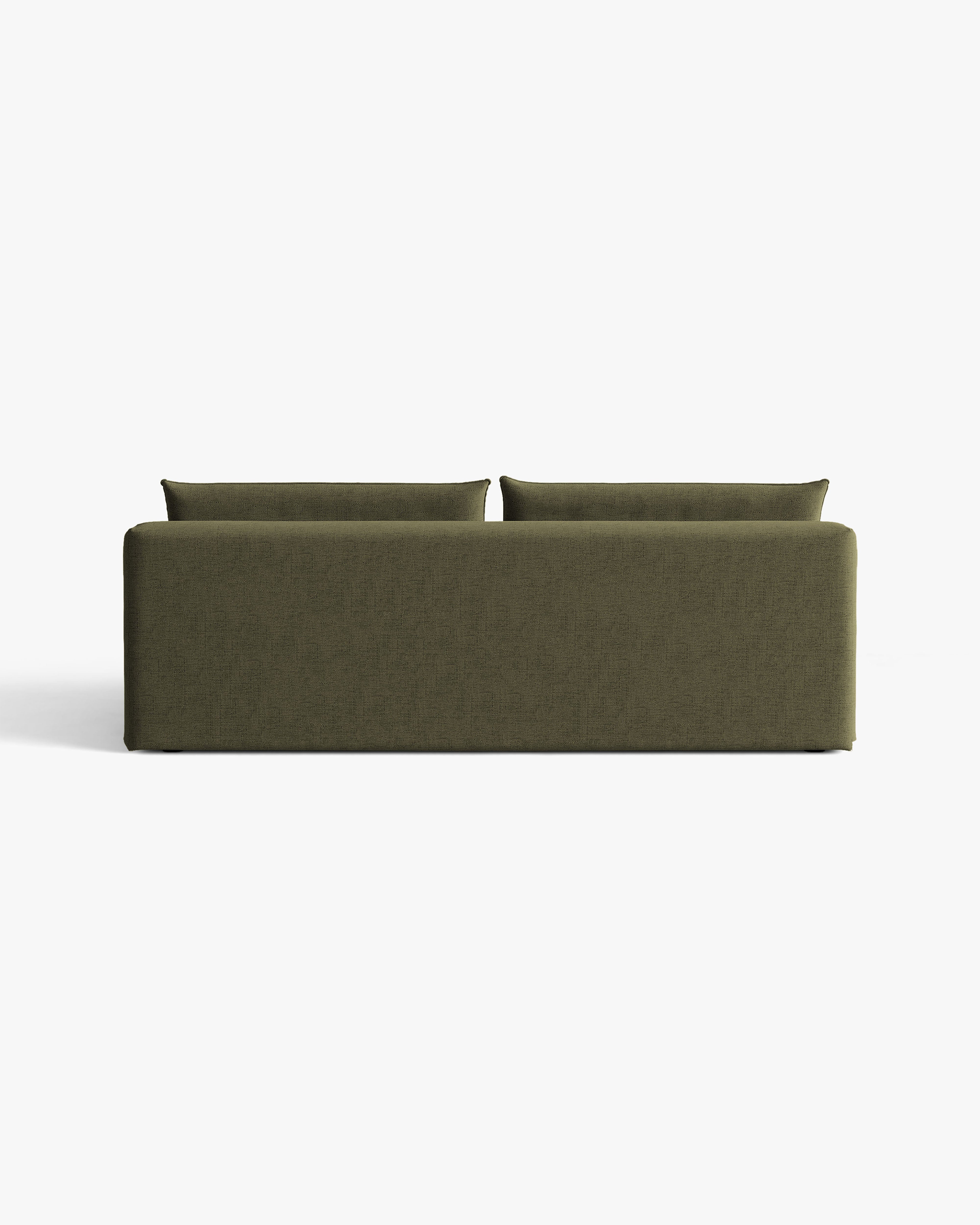 HENA Green 3-Seater Sofa with Sleeping Function