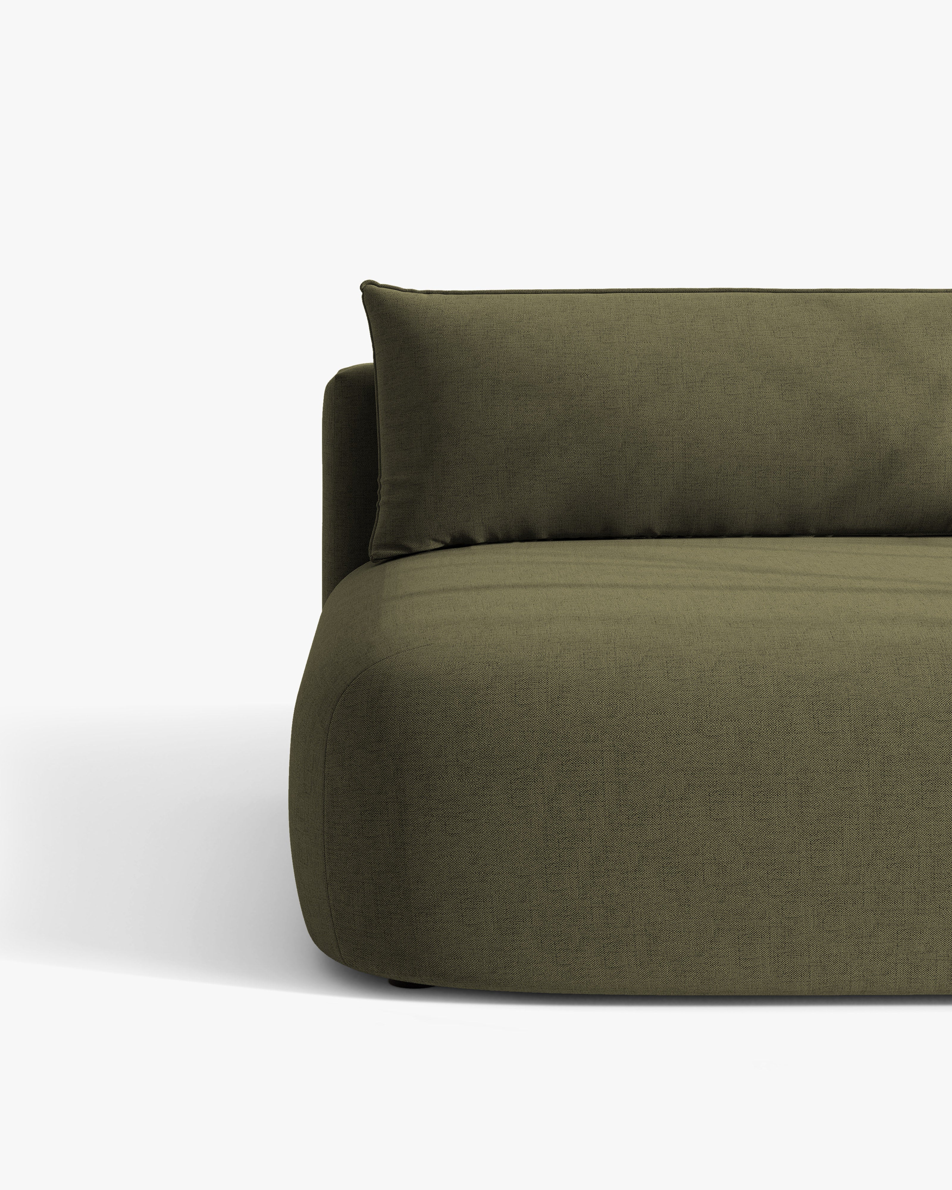 HENA Green 3-Seater Sofa with Sleeping Function