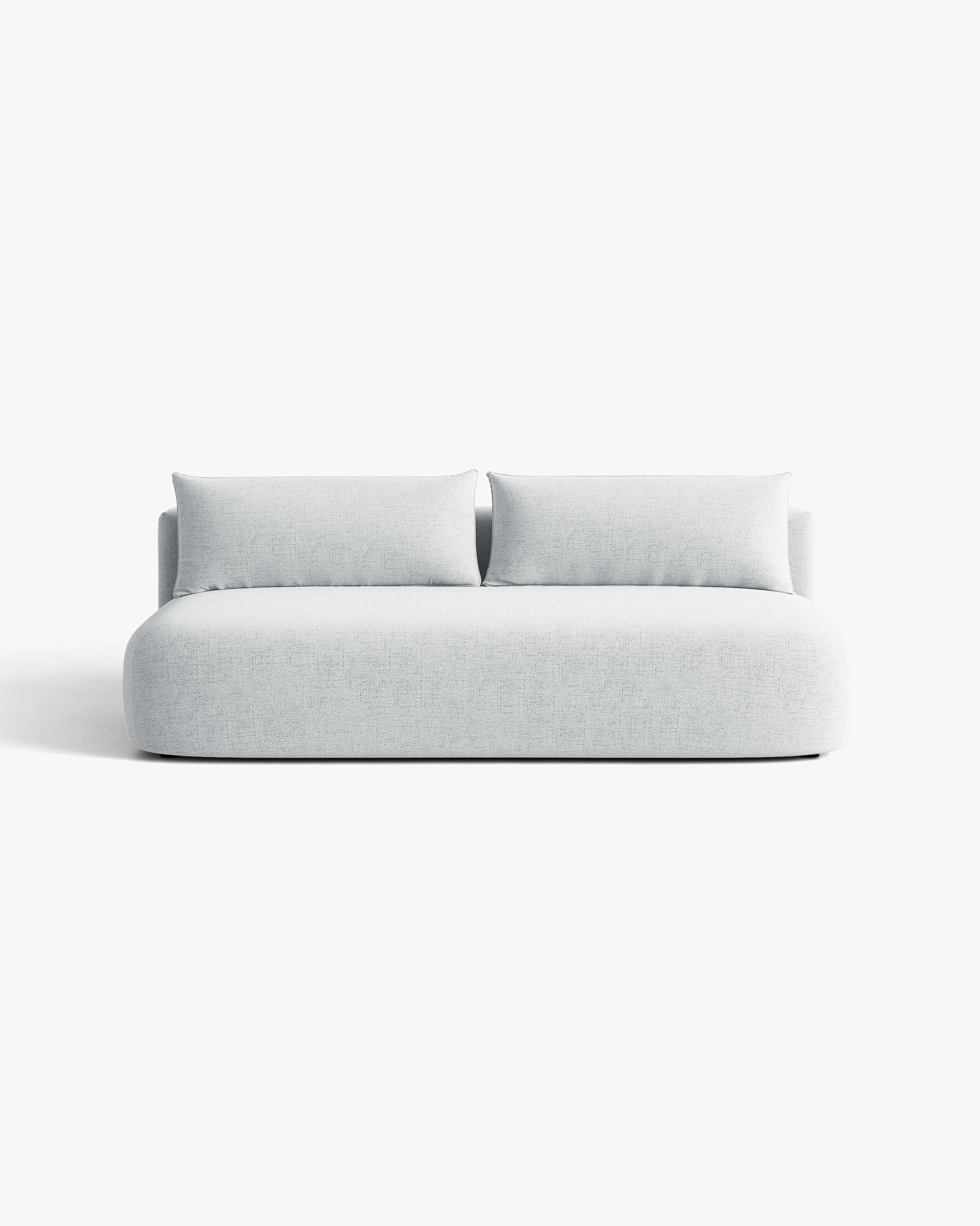 HENA Light Gray 3-Seater Sofa with Sleeping Function