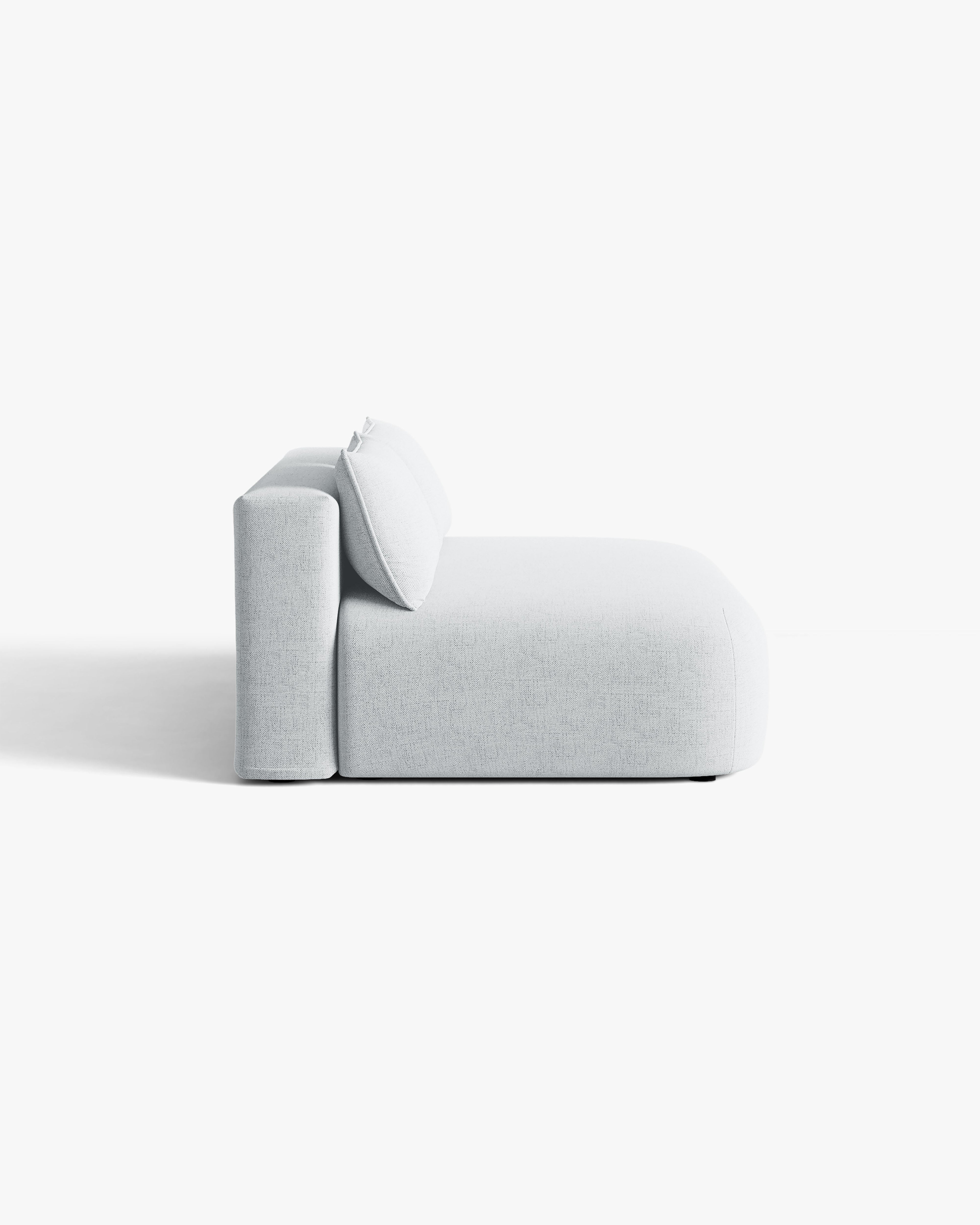 HENA Light Gray 3-Seater Sofa with Sleeping Function