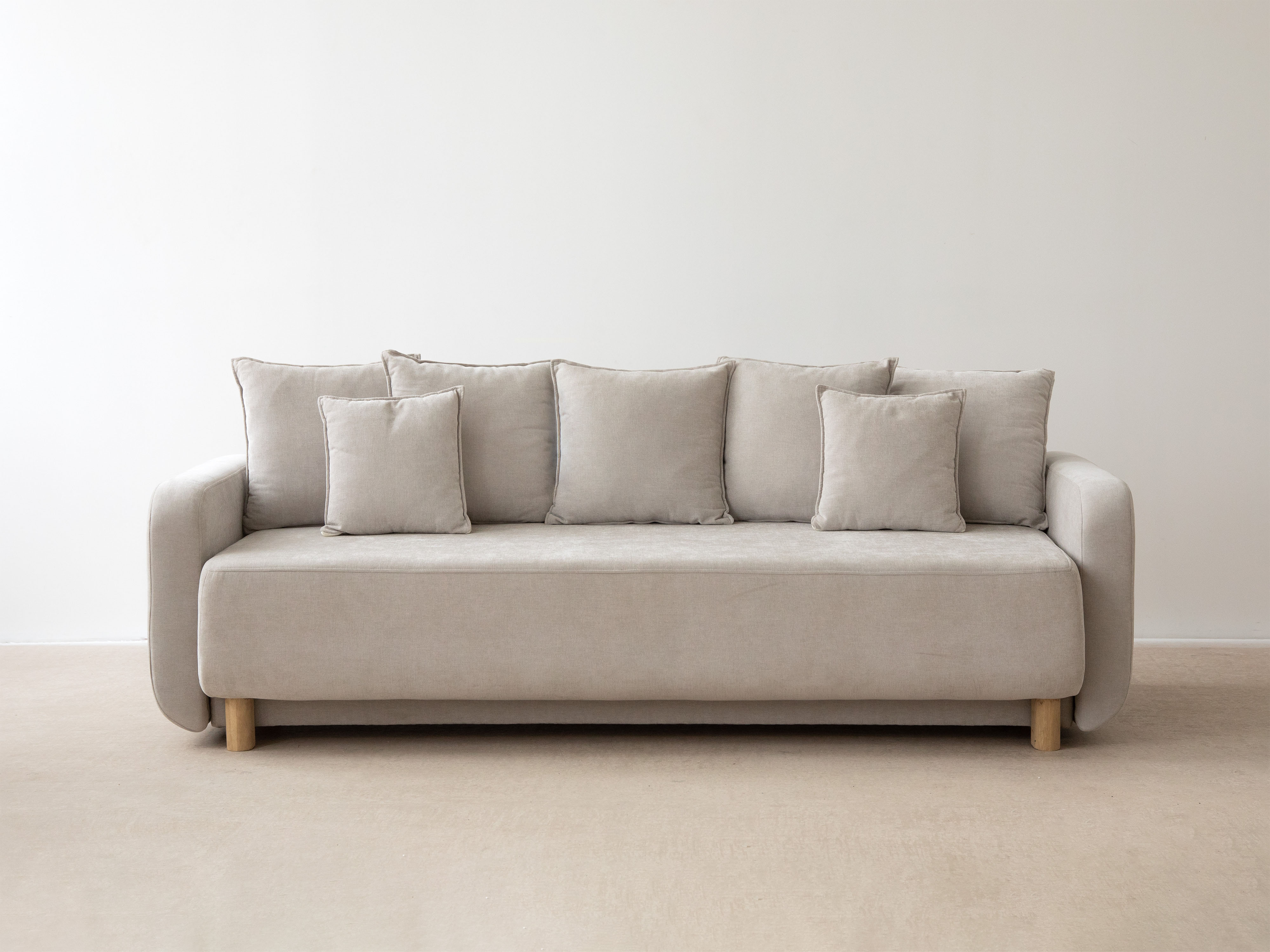 Sofa 3-Sitzer mit Schlaffunktion ELEN marineblaues Chenille [Monika] [Julia spr]
