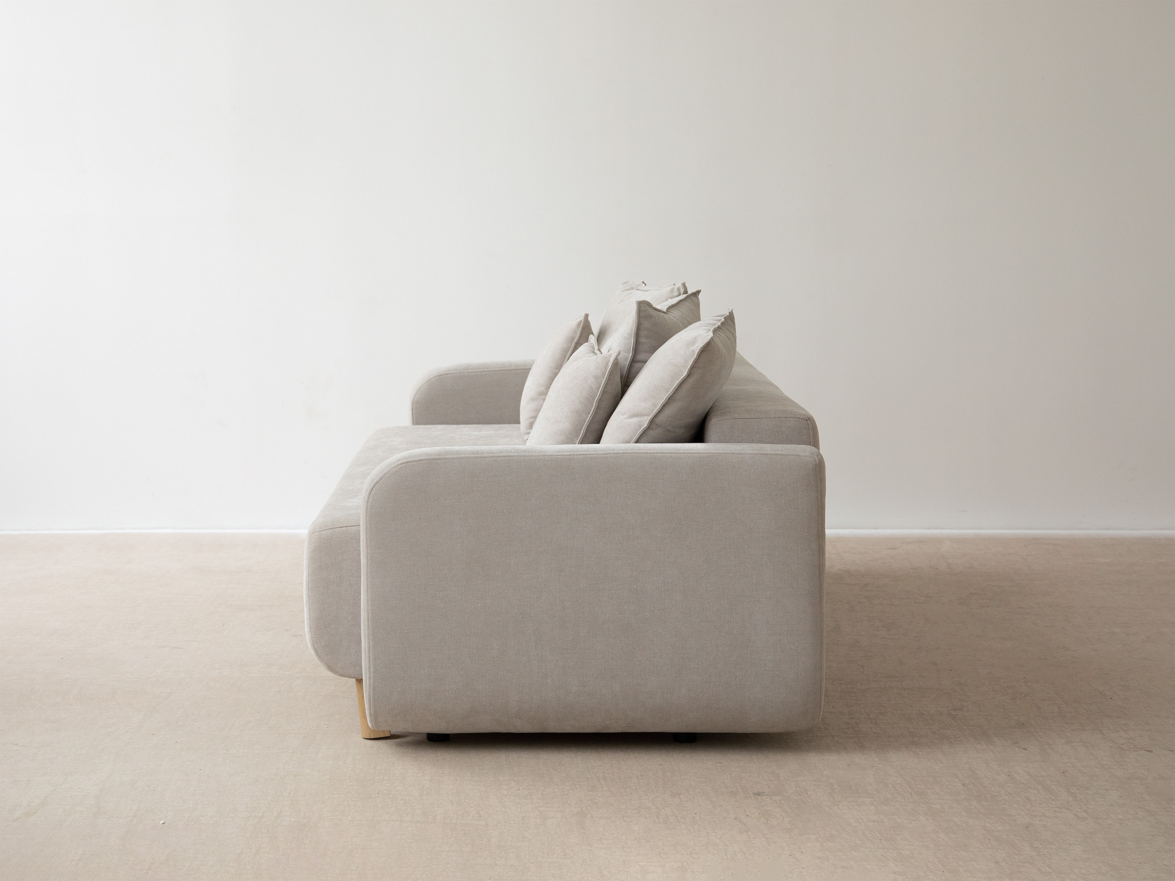 Sofa 3-Sitzer mit Schlaffunktion ELEN marineblaues Chenille [Monika] [Julia spr]
