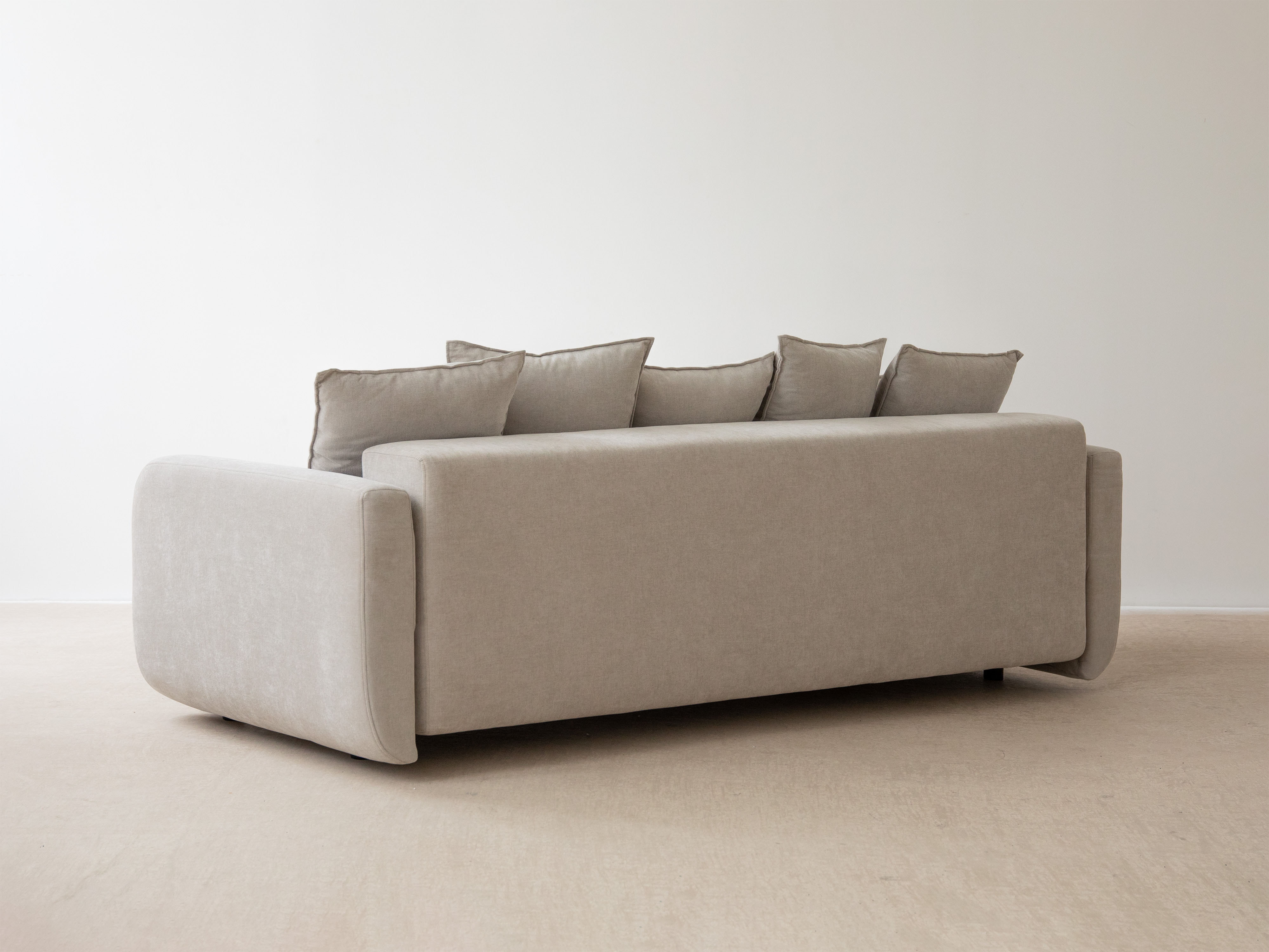 Sofa 3-Sitzer mit Schlaffunktion ELEN marineblaues Chenille [Monika] [Julia spr]